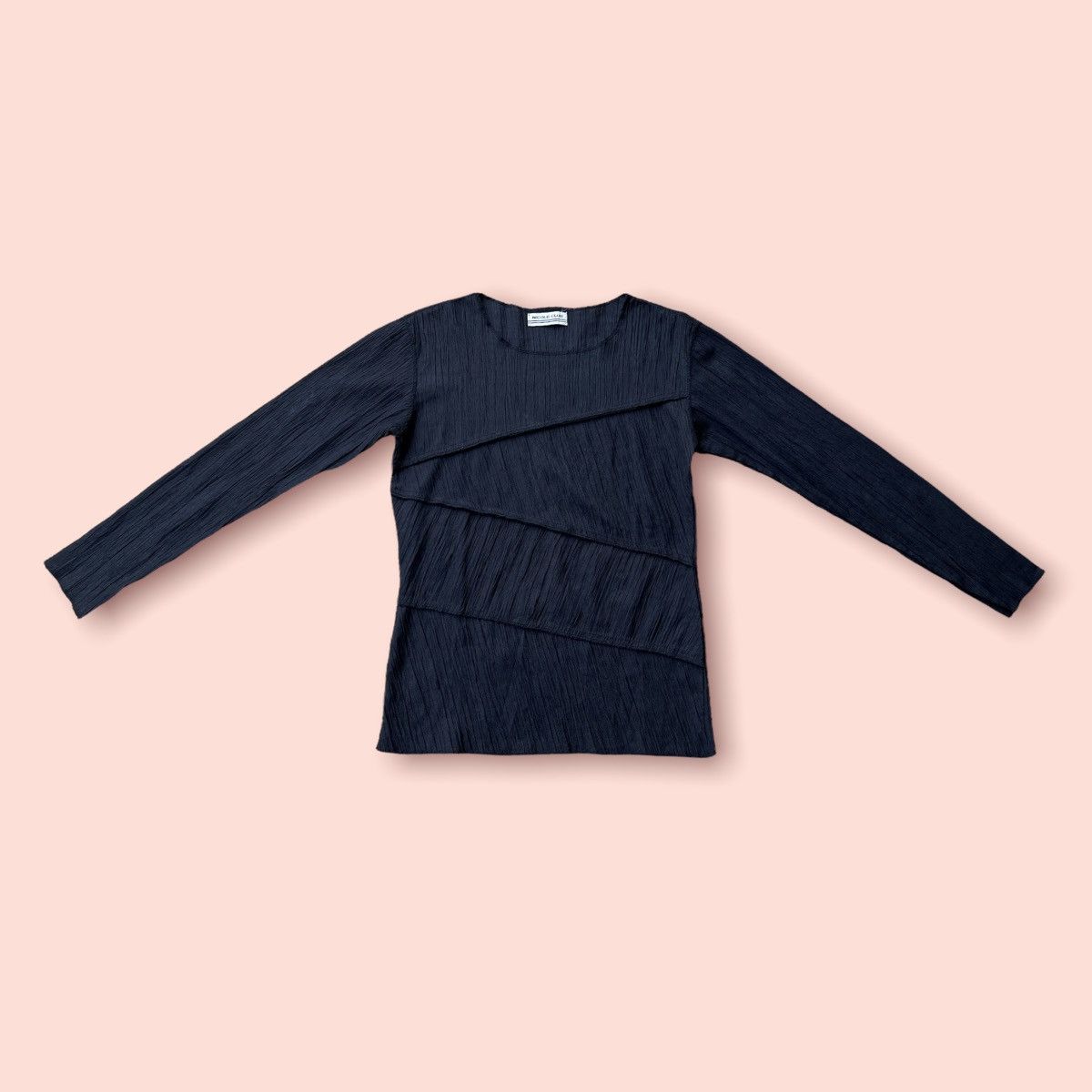 Japanese Brand × Pleats Please Issey Miyake × Vintage VINTAGE NICOLE CLUB PLEATED SHIRT Size M / US 6-8 / IT 42-44 - 3 Thumbnail