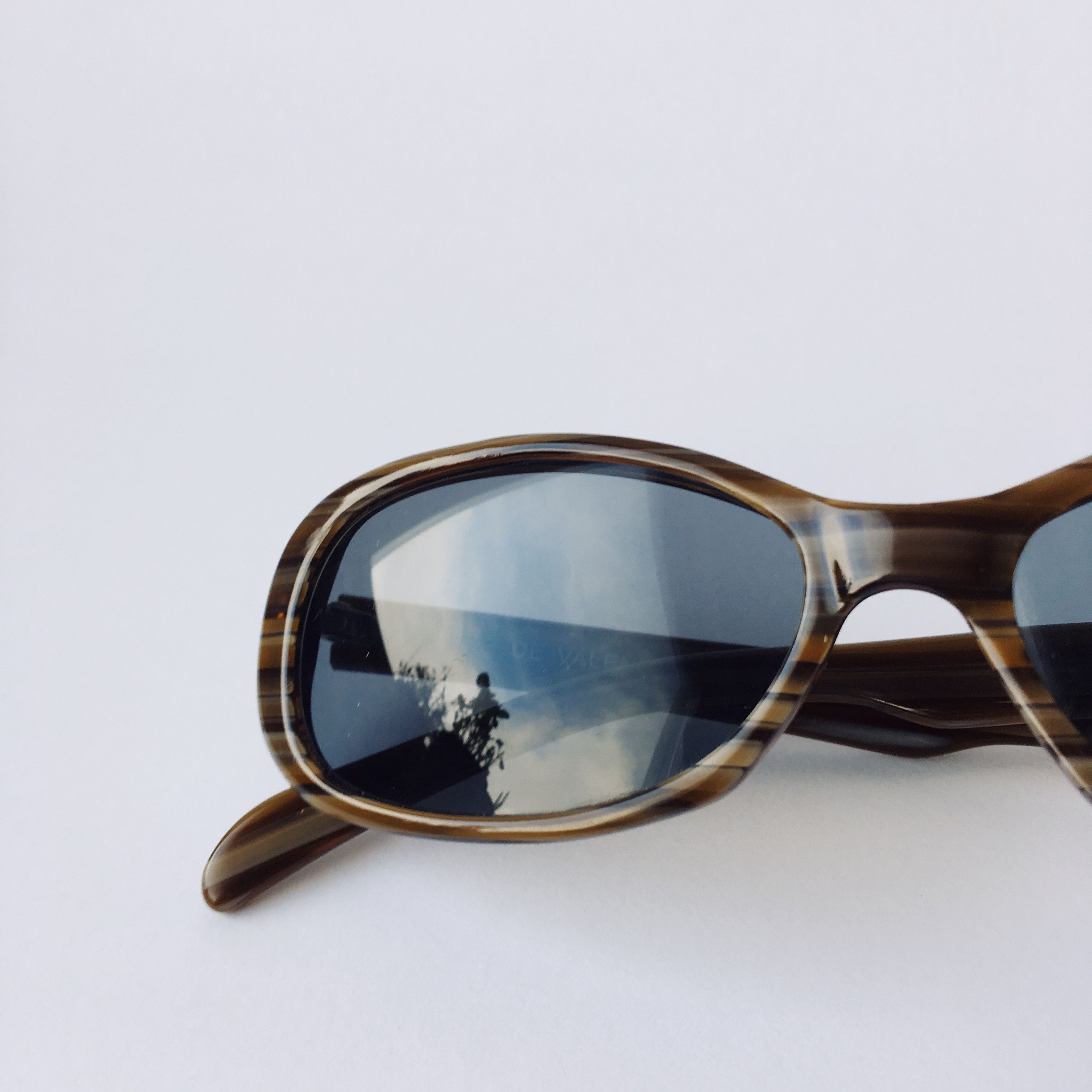 Vintage DE VALENTINI Vintage Square Frame Gray Blue Sunglasses 90s Size ONE SIZE - 4 Thumbnail