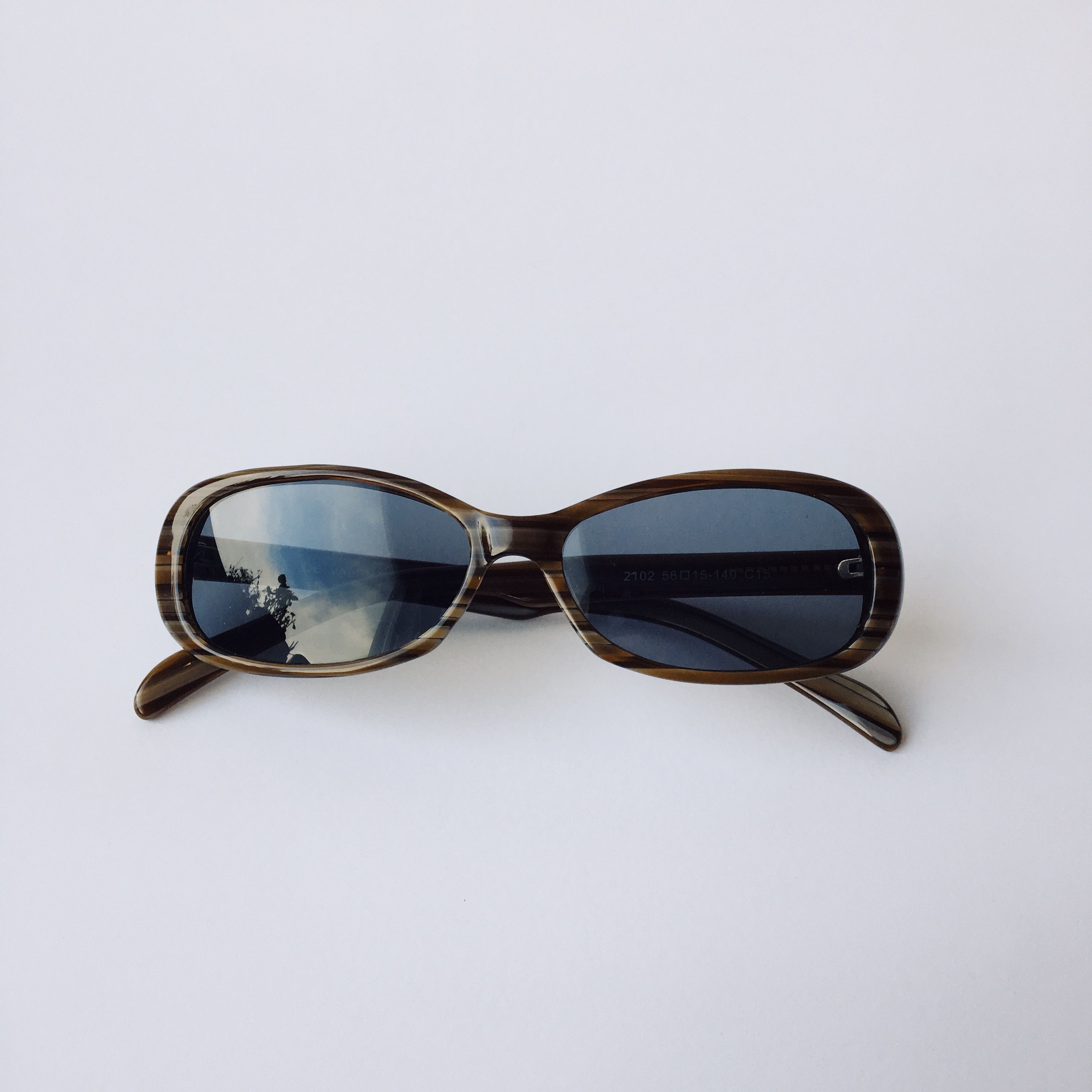 Vintage DE VALENTINI Vintage Square Frame Gray Blue Sunglasses 90s Size ONE SIZE - 3 Thumbnail