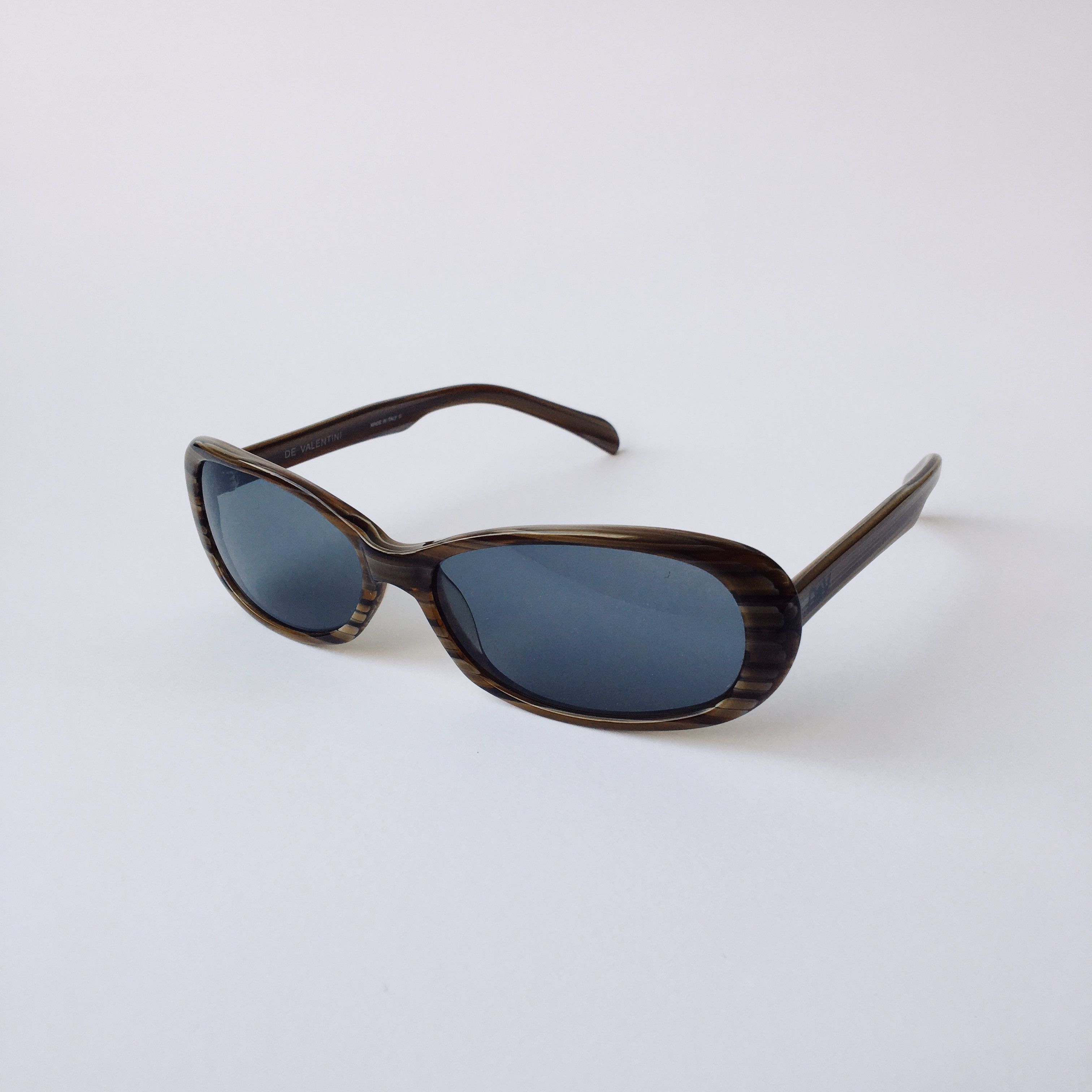 Vintage DE VALENTINI Vintage Square Frame Gray Blue Sunglasses 90s Size ONE SIZE - 2 Thumbnail