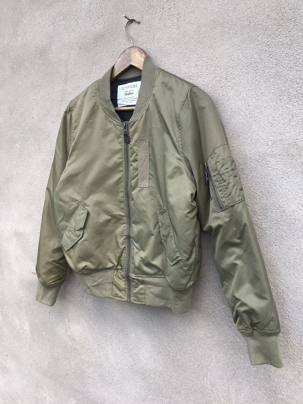 Japanese Brand MA1 HEATHER BOMBER JACKET Size US S / EU 44-46 / 1 - 3 Thumbnail