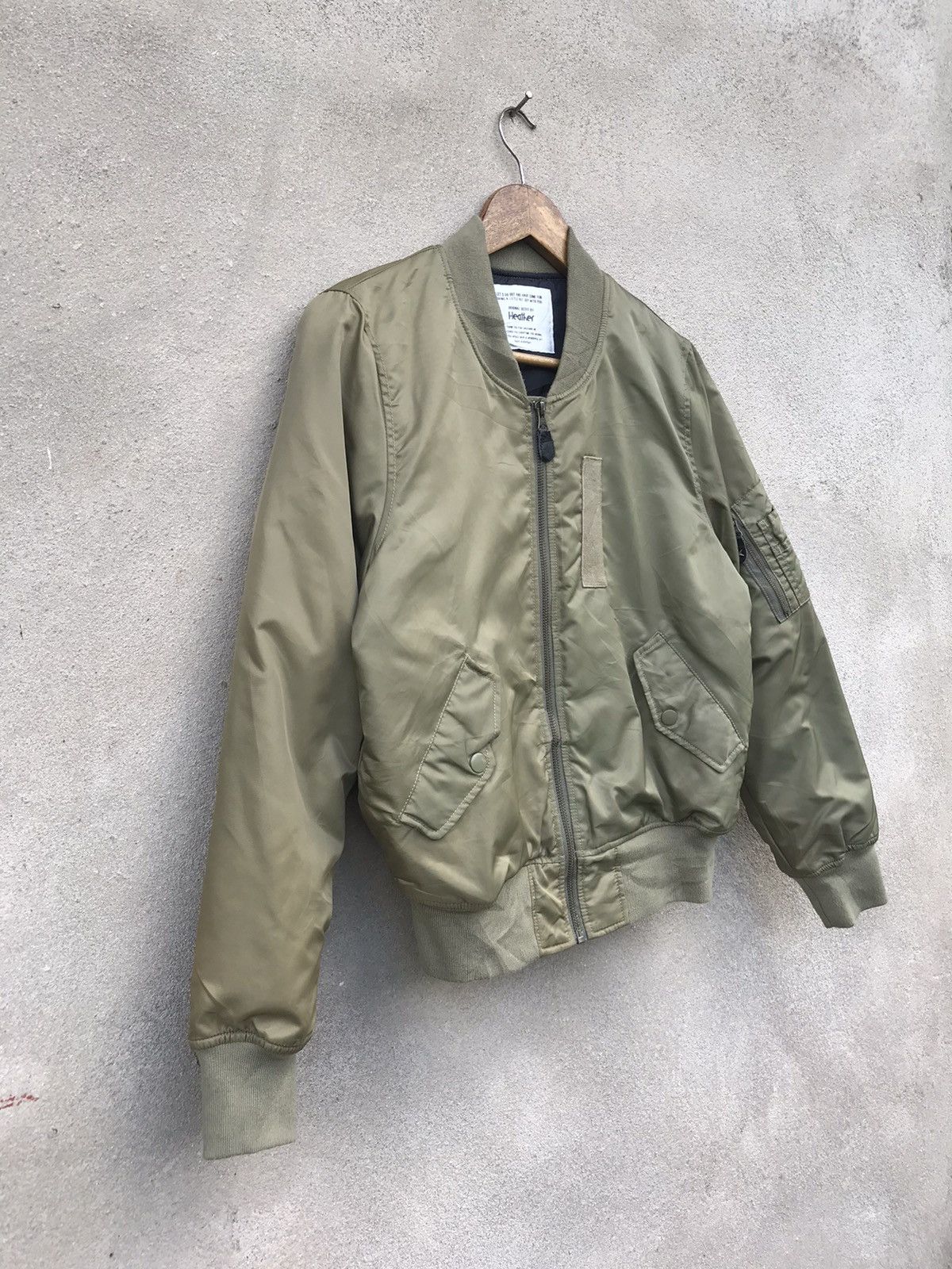 Japanese Brand MA1 HEATHER BOMBER JACKET Size US S / EU 44-46 / 1 - 4 Thumbnail