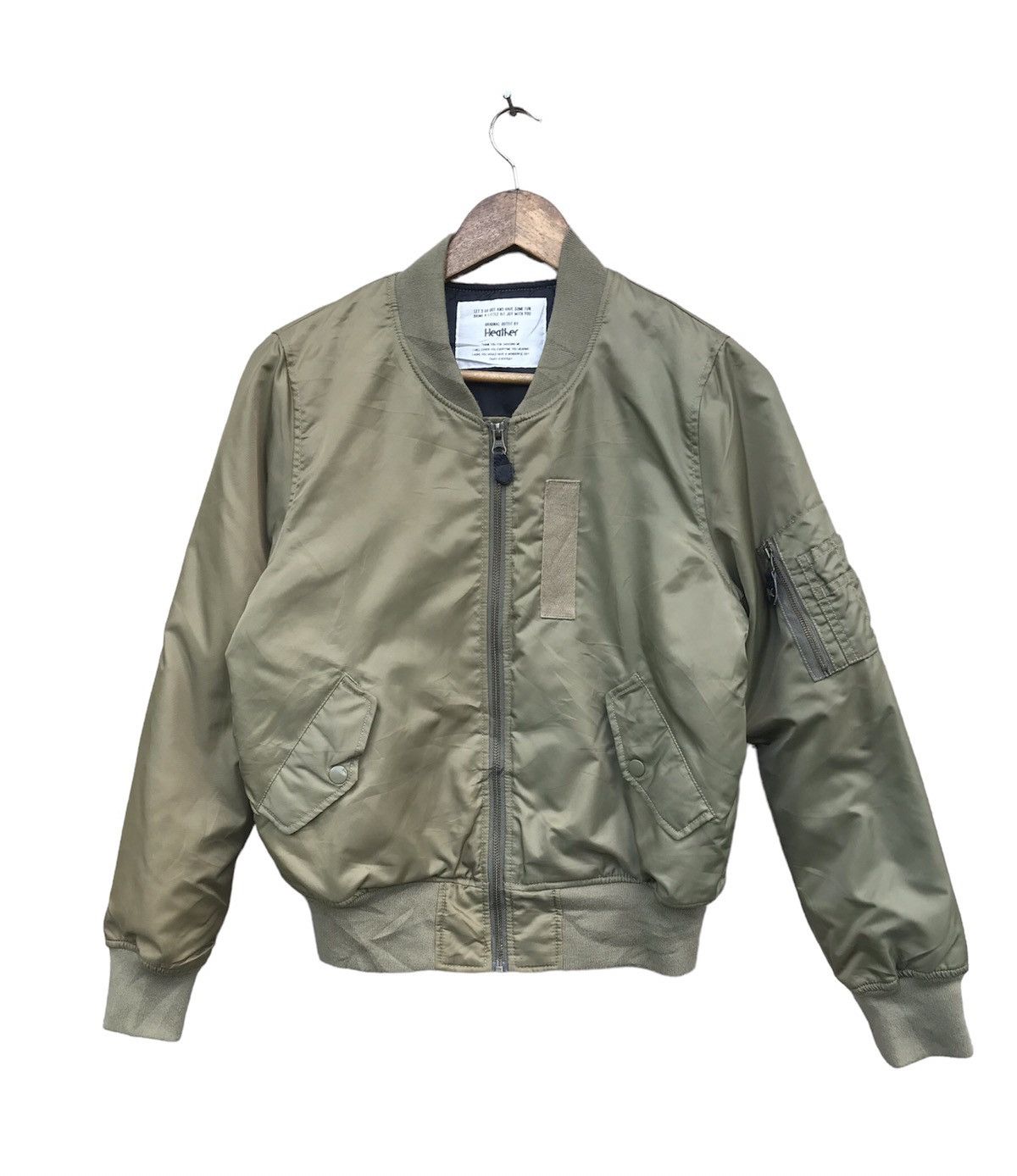 Japanese Brand MA1 HEATHER BOMBER JACKET Size US S / EU 44-46 / 1 - 1 Thumbnail