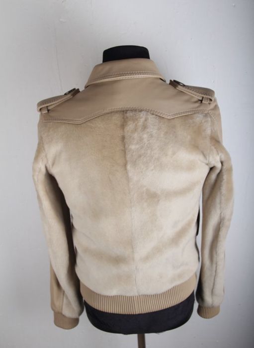 Dior FW05 RUNWAY Dior x Hedi Slimane Shearling Bomber Jacket | Grailed