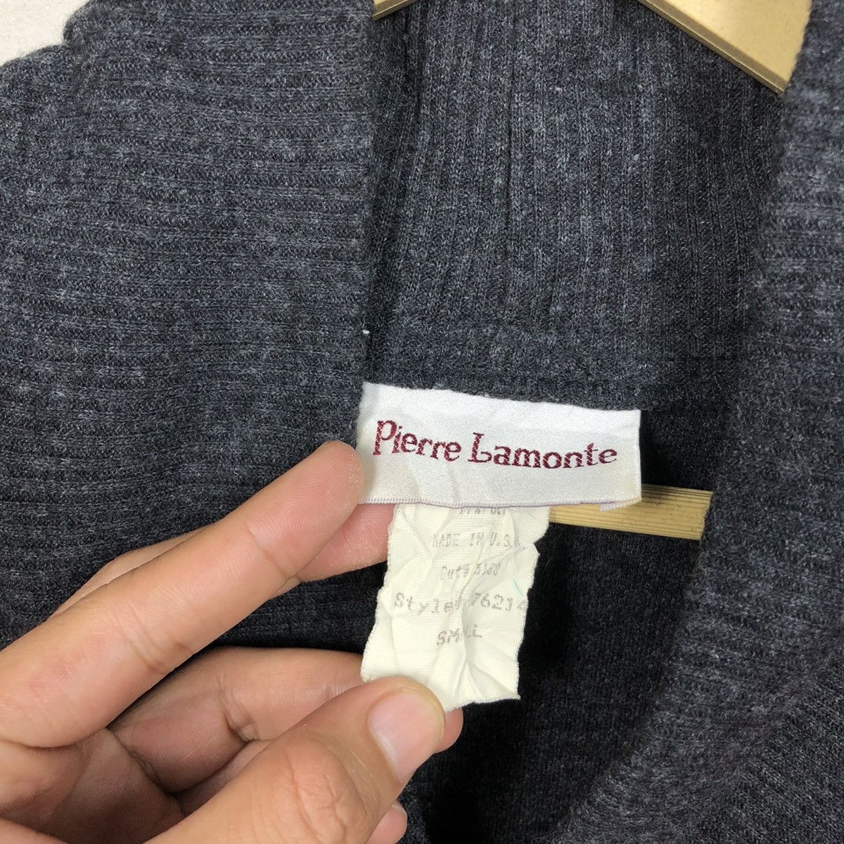 Designer × If Six Was Nine × Japanese Brand Vintage Designer Pierre Lamonte Cardigan Sweater Size US S / EU 44-46 / 1 - 7 Thumbnail
