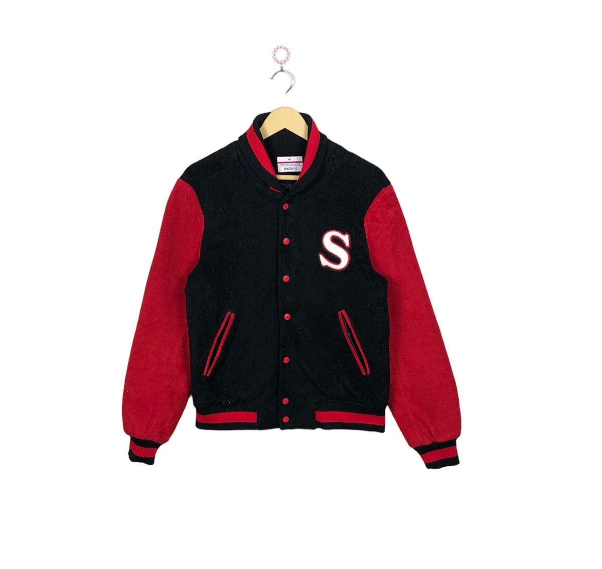 Japanese Brand Vintage Mute Varsity Jacket Stadium Jacket Winter Size US M / EU 48-50 / 2 - 1 Thumbnail