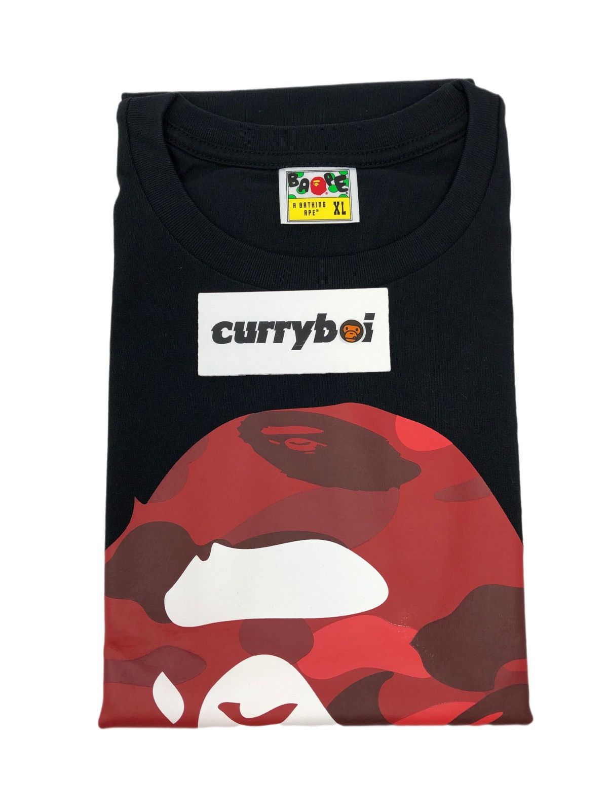 Bape BAPE Color Camo Big Ape Head T-Shirt Black/Red Size US XL / EU 56 / 4 - 4 Thumbnail