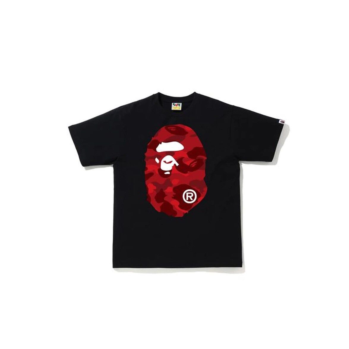 Bape BAPE Color Camo Big Ape Head T-Shirt Black/Red Size US XL / EU 56 / 4 - 1 Thumbnail