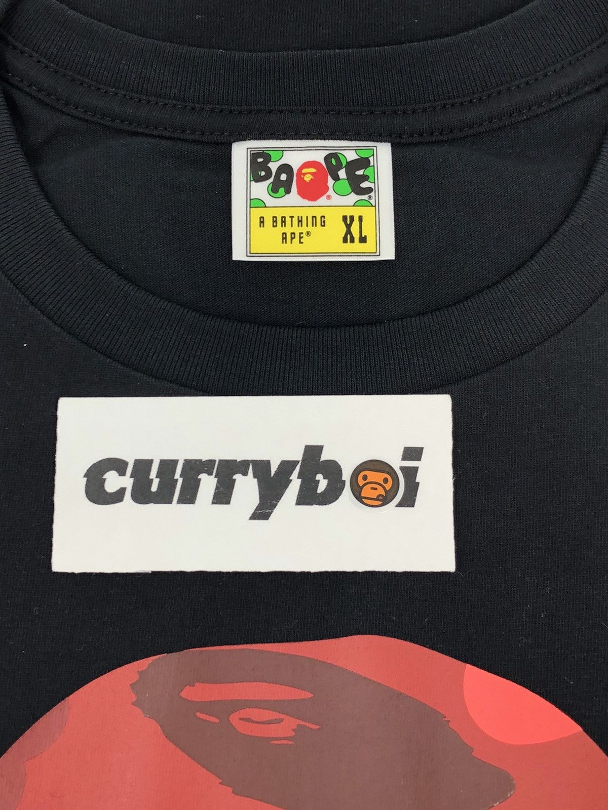 Bape BAPE Color Camo Big Ape Head T-Shirt Black/Red Size US XL / EU 56 / 4 - 5 Thumbnail