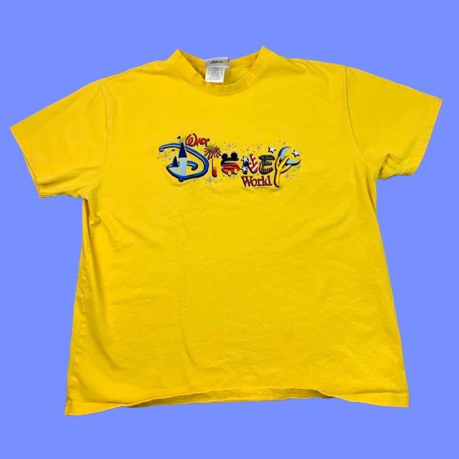 Disney Vintage 90s embroidered Disney world tshirt Grailed