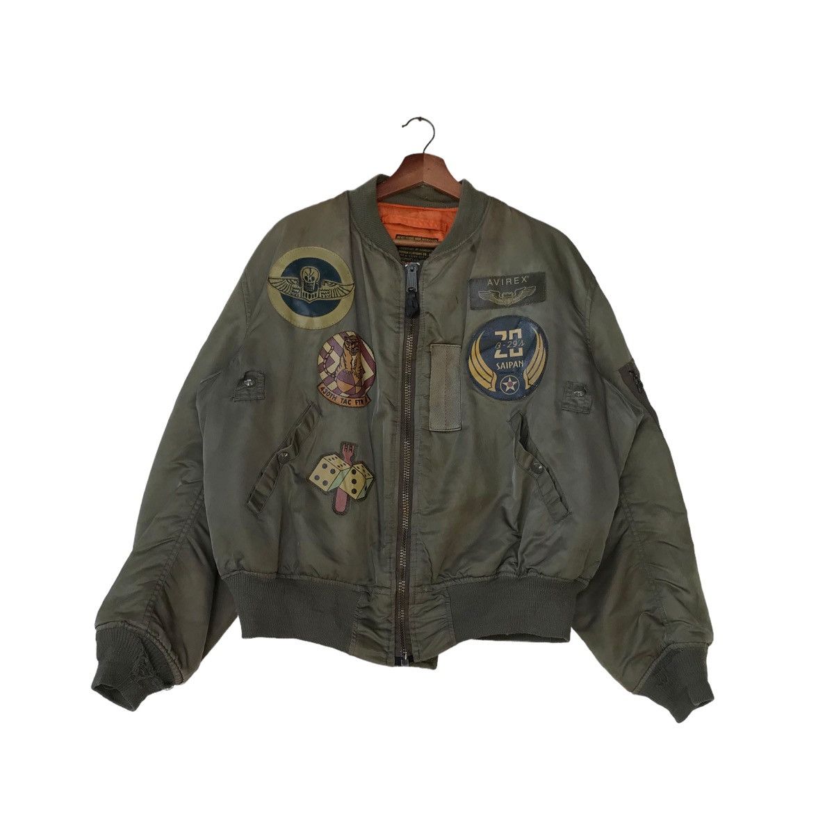 Avirex Fashion Bomber Leather Jacket For Sale main image 1