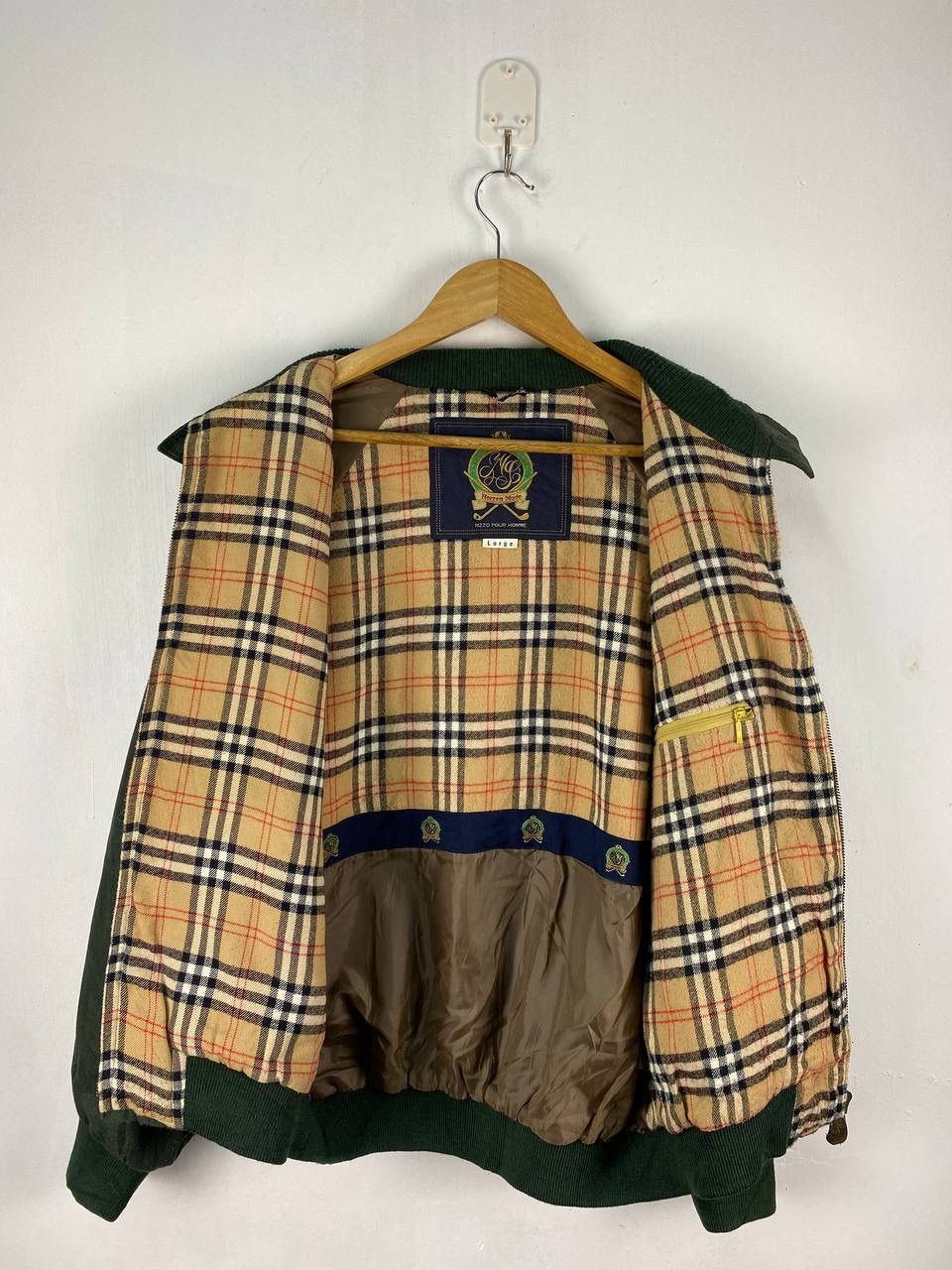 Japanese Brand × Vintage Rizzo Pour Homme Nova Check Bomber Jacket Size US L / EU 52-54 / 3 - 2 Thumbnail