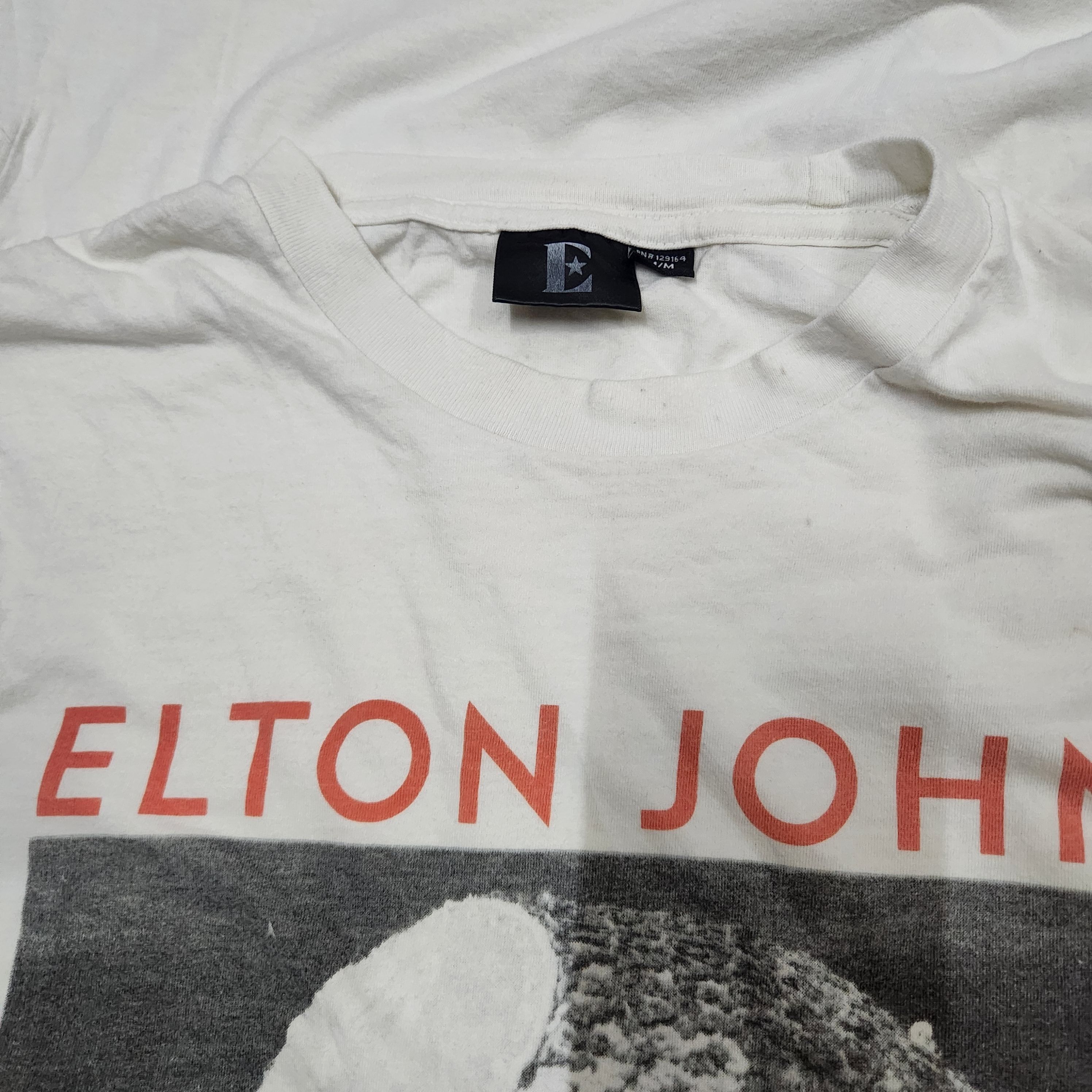 Band Tees Y2K Steal 🌟 Elton John Wow White TShirt Size US M / EU 48-50 / 2 - 6 Thumbnail