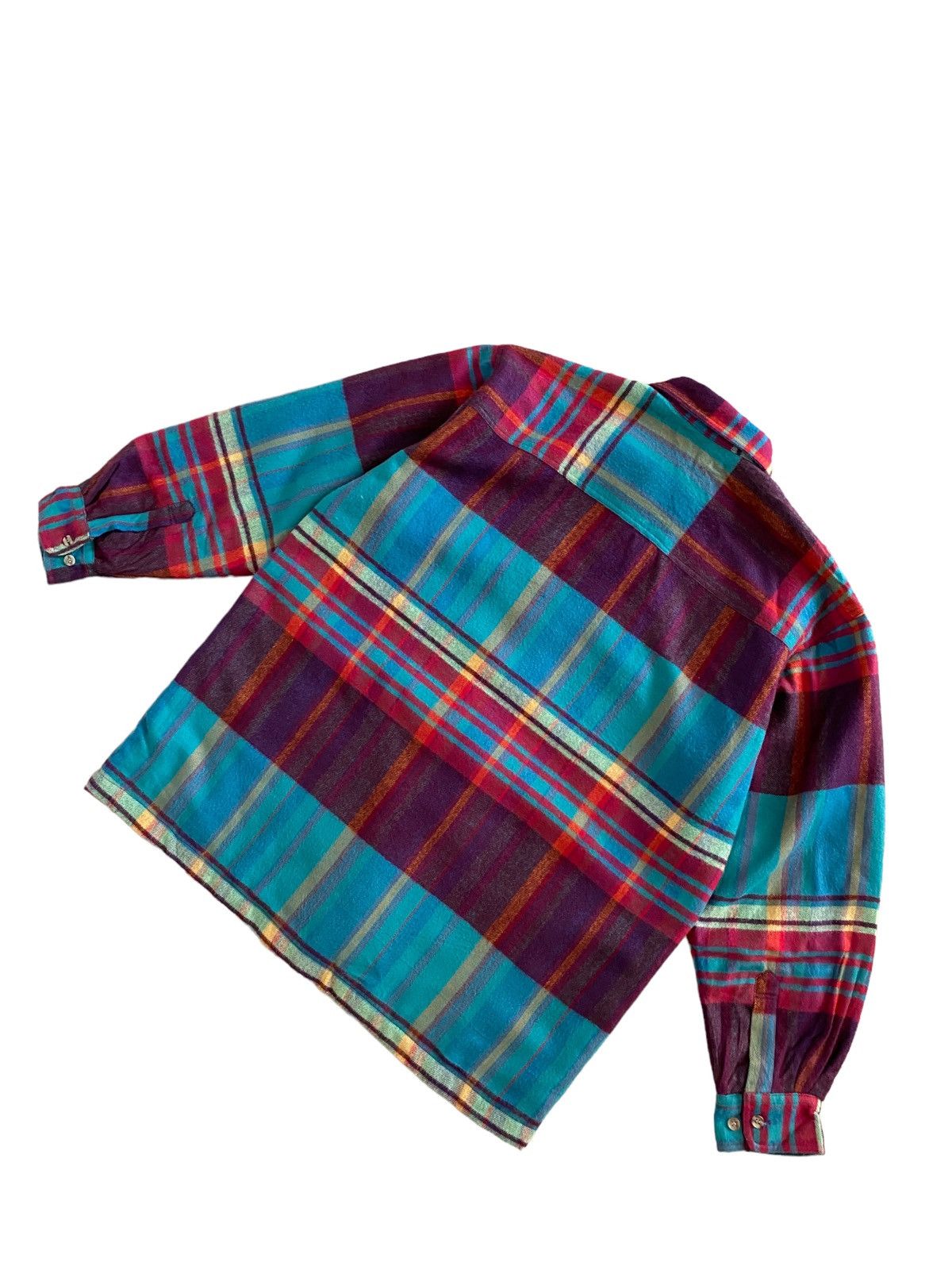 Flannel × Japanese Brand × Vintage Vintage 70's GREAT TOUR wool jacket button Multicolour Size US L / EU 52-54 / 3 - 5 Thumbnail