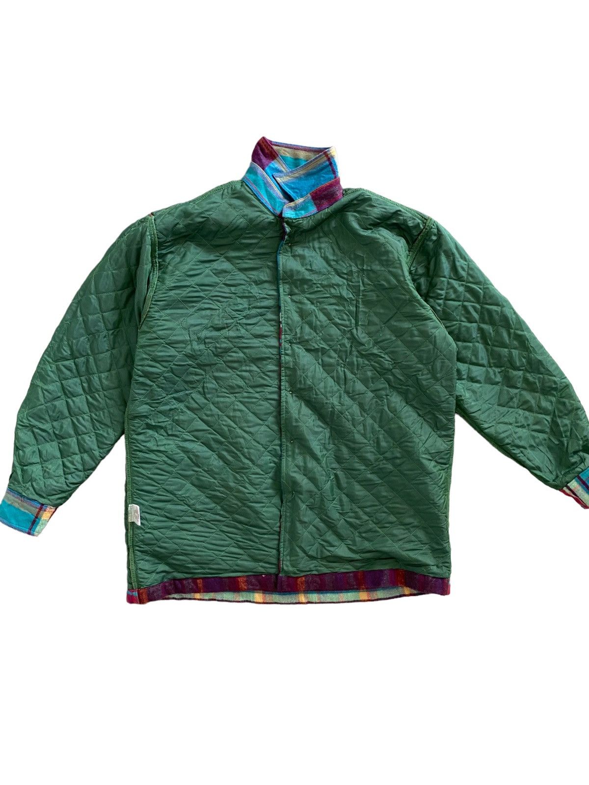 Flannel × Japanese Brand × Vintage Vintage 70's GREAT TOUR wool jacket button Multicolour Size US L / EU 52-54 / 3 - 8 Thumbnail