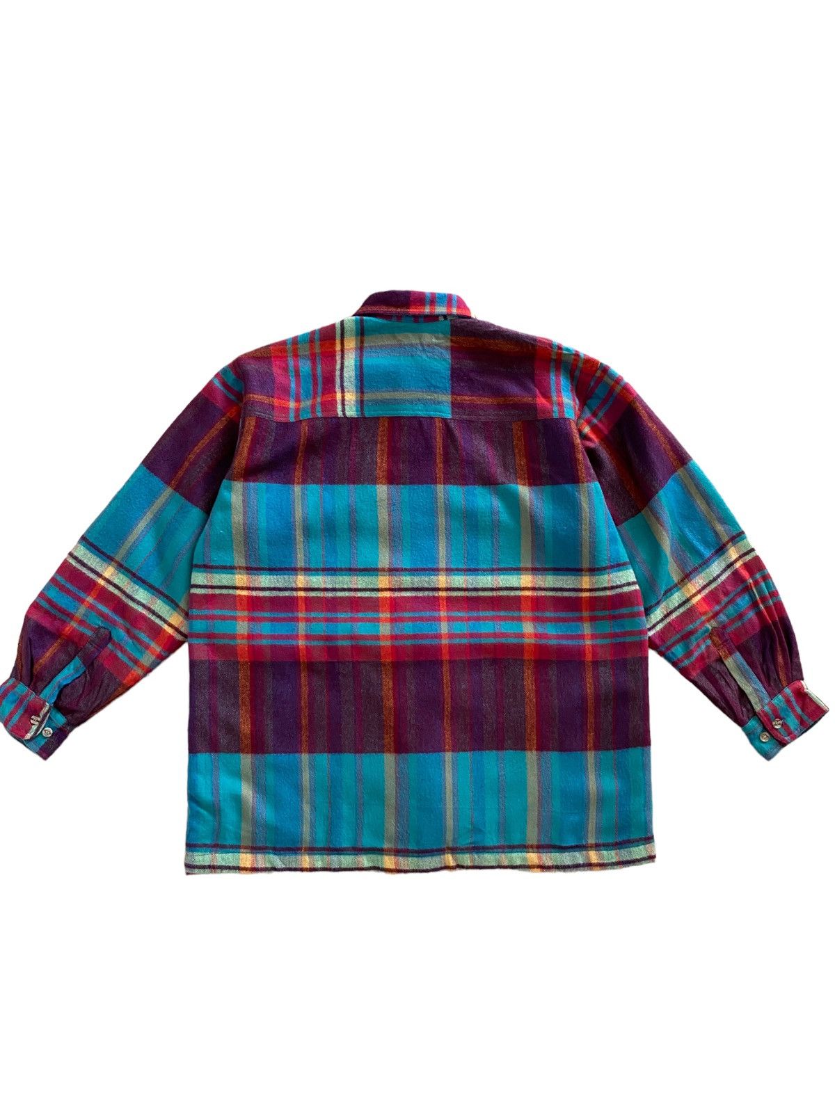 Flannel × Japanese Brand × Vintage Vintage 70's GREAT TOUR wool jacket button Multicolour Size US L / EU 52-54 / 3 - 4 Thumbnail