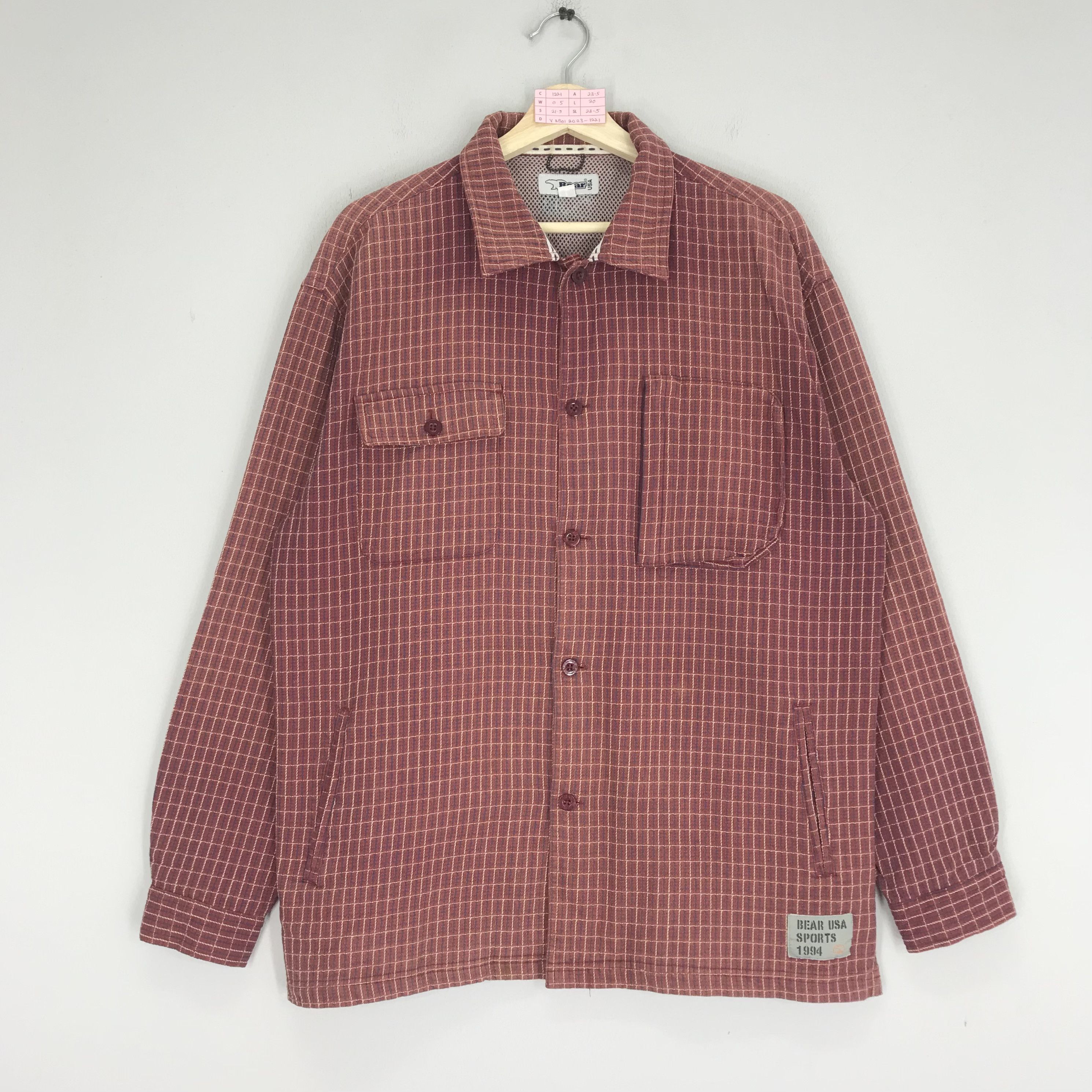 Vintage Vintage Bear Usa Double Pocket Plaid Shadow Tartan Size US L / EU 52-54 / 3 - 1 Thumbnail