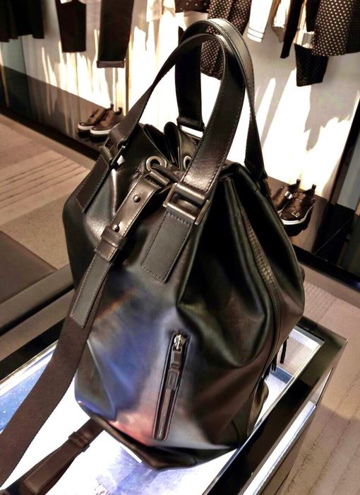 Dior Dior Homme Marine Bag Backpack Side bag Leather Black $4600 Size ONE SIZE - 2 Preview