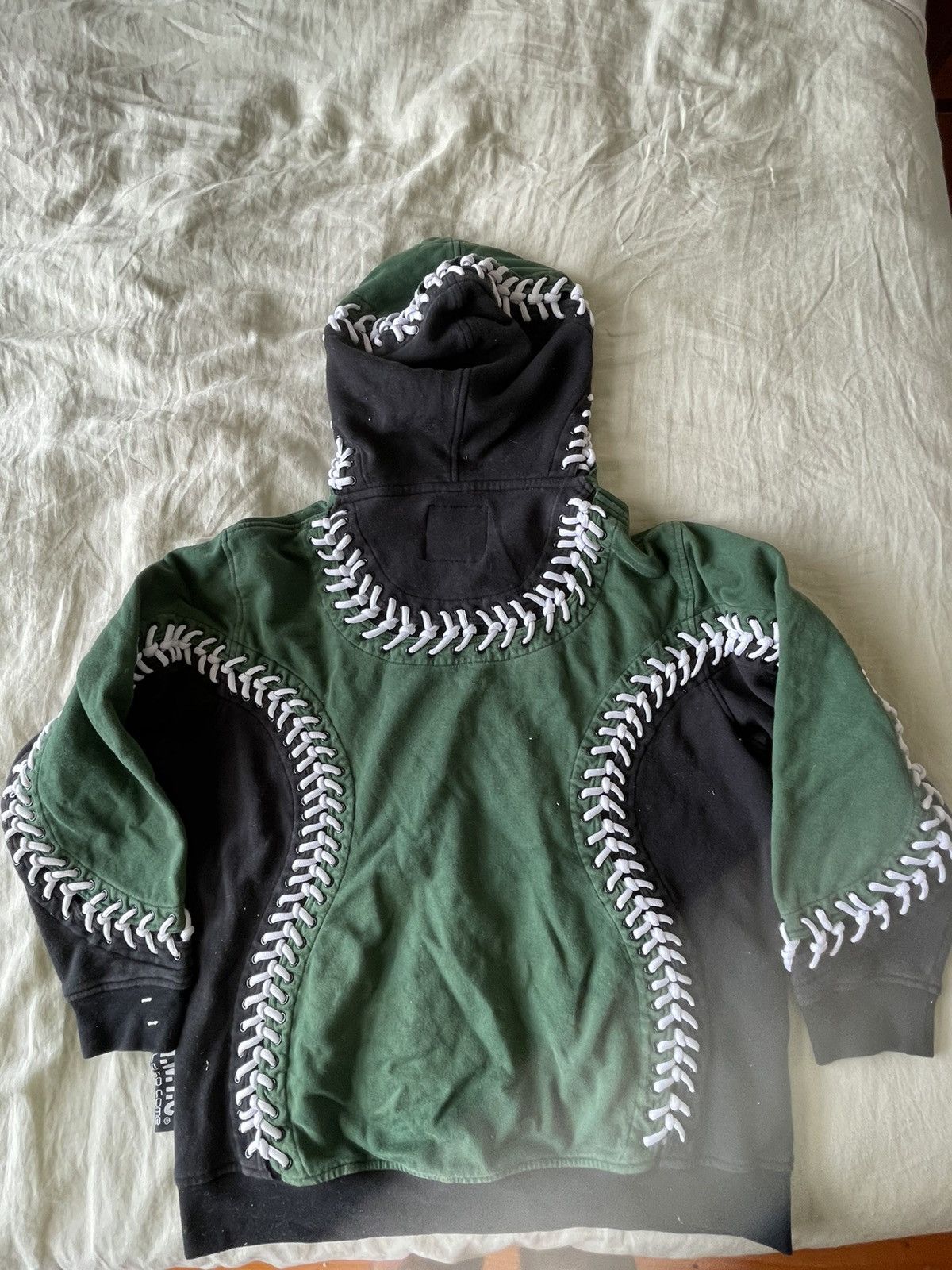 Baseball stitch hoodie hotsell