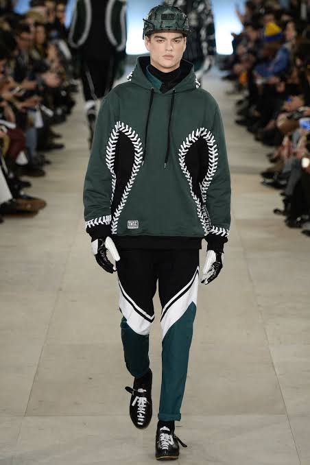 image of Kokon To Zai x Ktz Fw16 Baseball Stitch Hoodie in Green, Men's (Size Small)