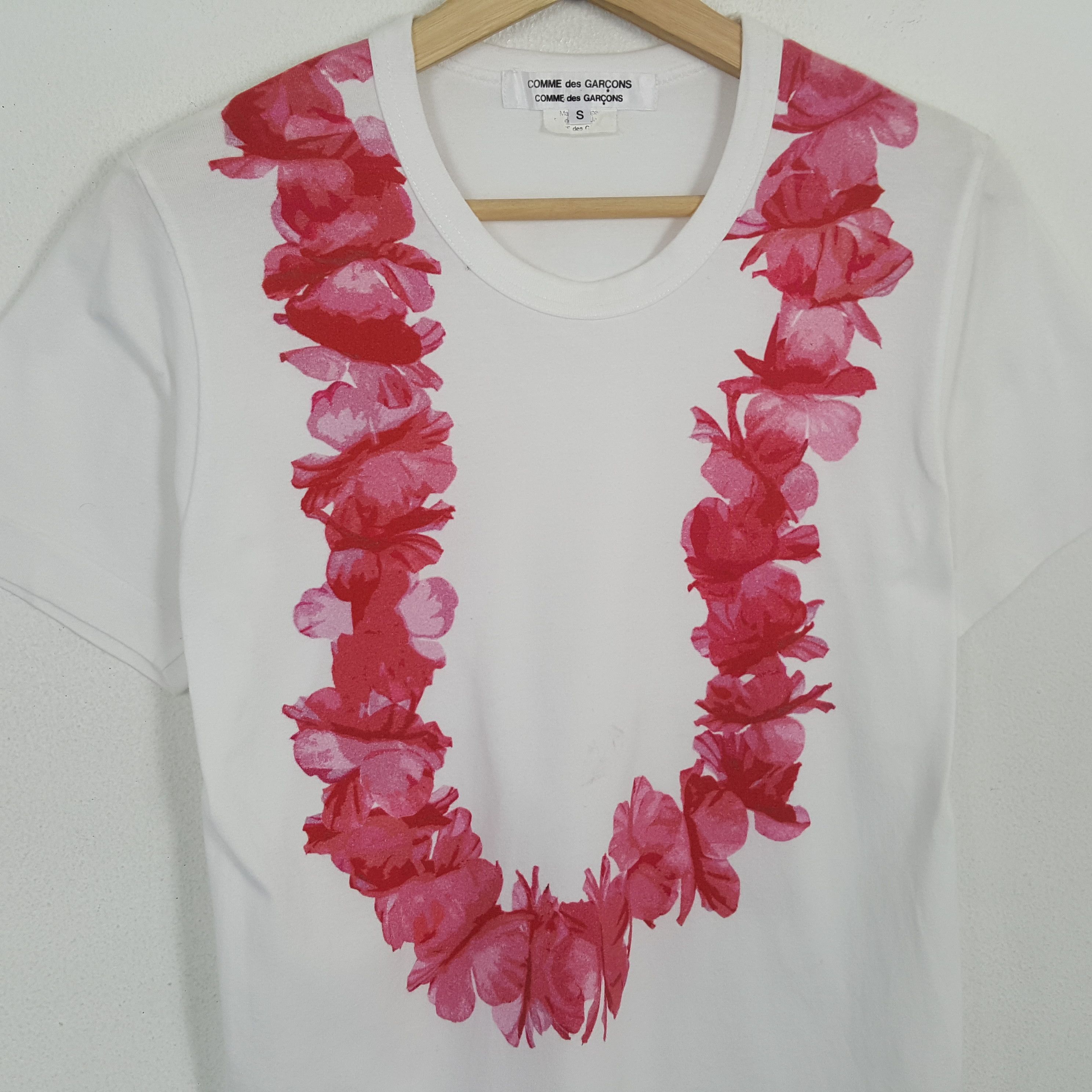 Comme des Garcons × Japanese Brand × Vintage Vintage COMME DES GARCONS Flower Flora Design T-Shirt Size US S / EU 44-46 / 1 - 2 Thumbnail
