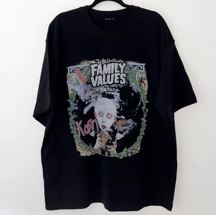 Korn Custom Made Band Merch Tee ‘the family values tour’ 1/1