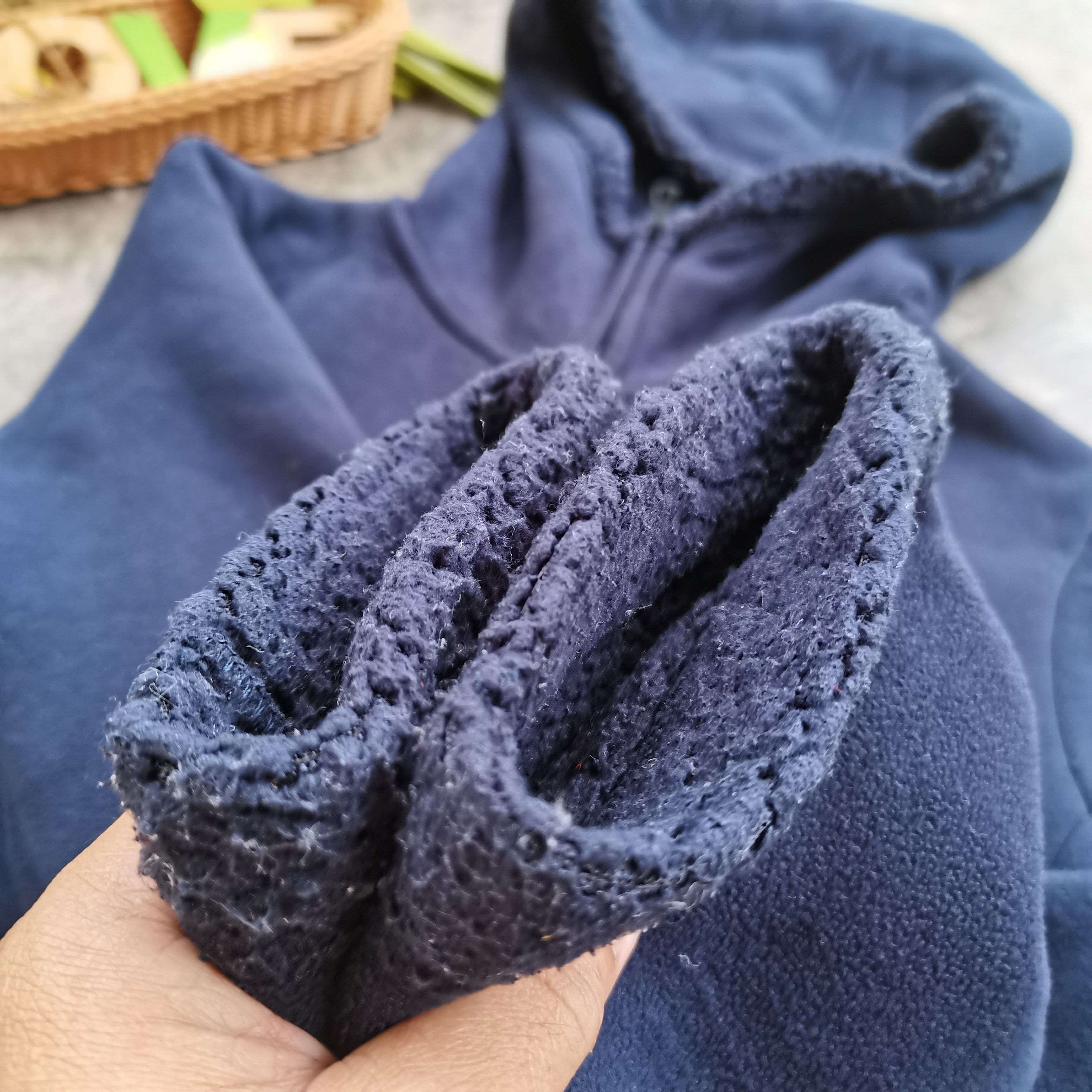 Japanese Brand × Vintage UNIQLO Deep Pile Fleece Hoodie Long Jacket Size US L / EU 52-54 / 3 - 6 Thumbnail