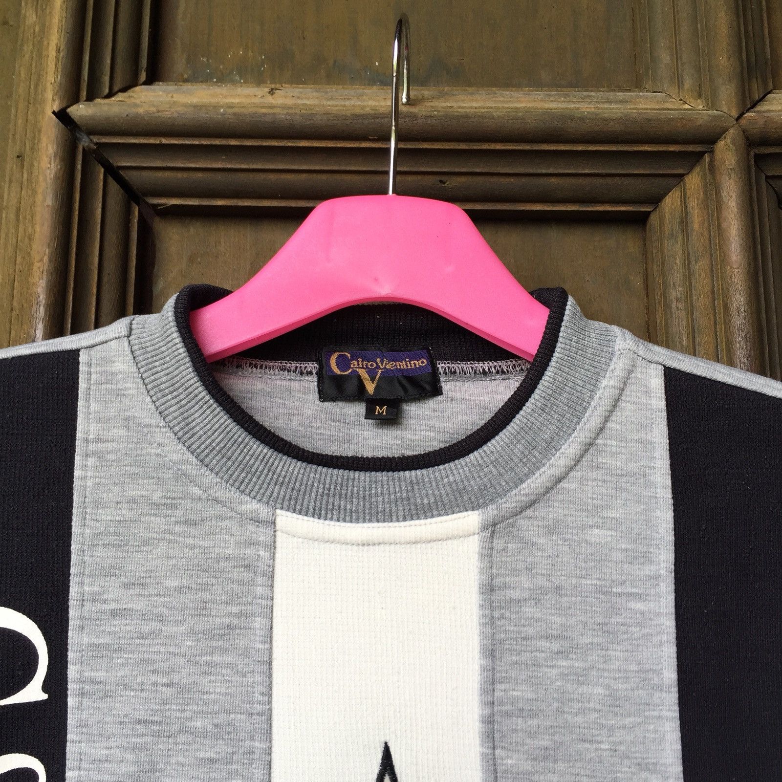Valentino × Vintage CALRO VALENTINO sweatshirt Spell Out Embroidered Big Logo.. Size US M / EU 48-50 / 2 - 4 Thumbnail