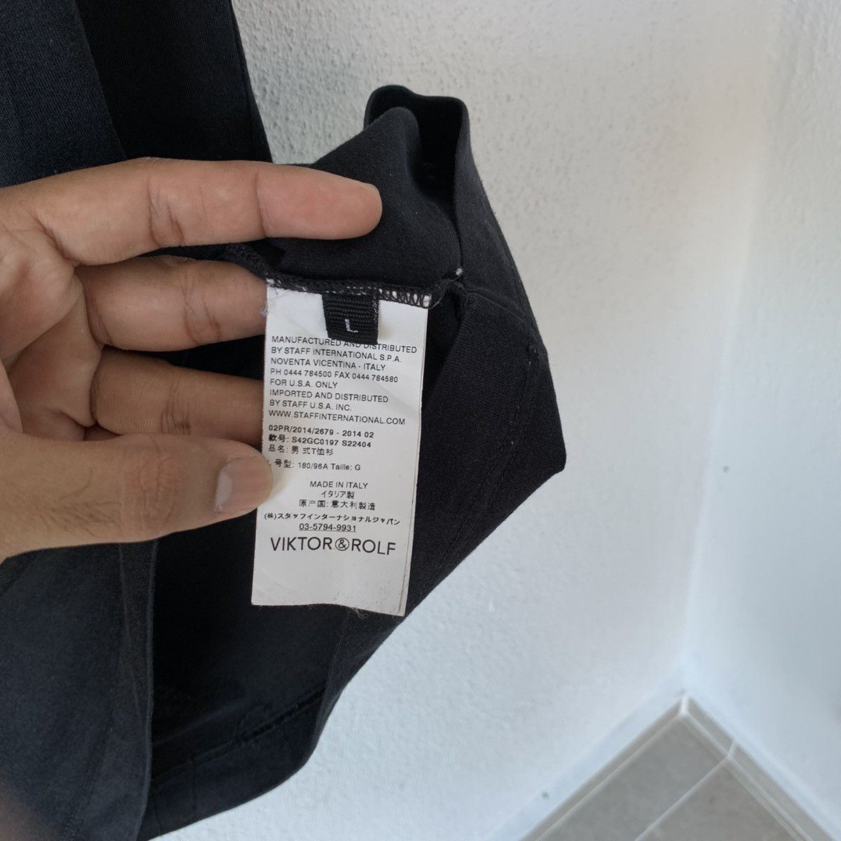 Designer × Viktor & Rolf VIKTOR & ROLF MONSIEUR t shirt spell out big logo.. Size US L / EU 52-54 / 3 - 8 Thumbnail