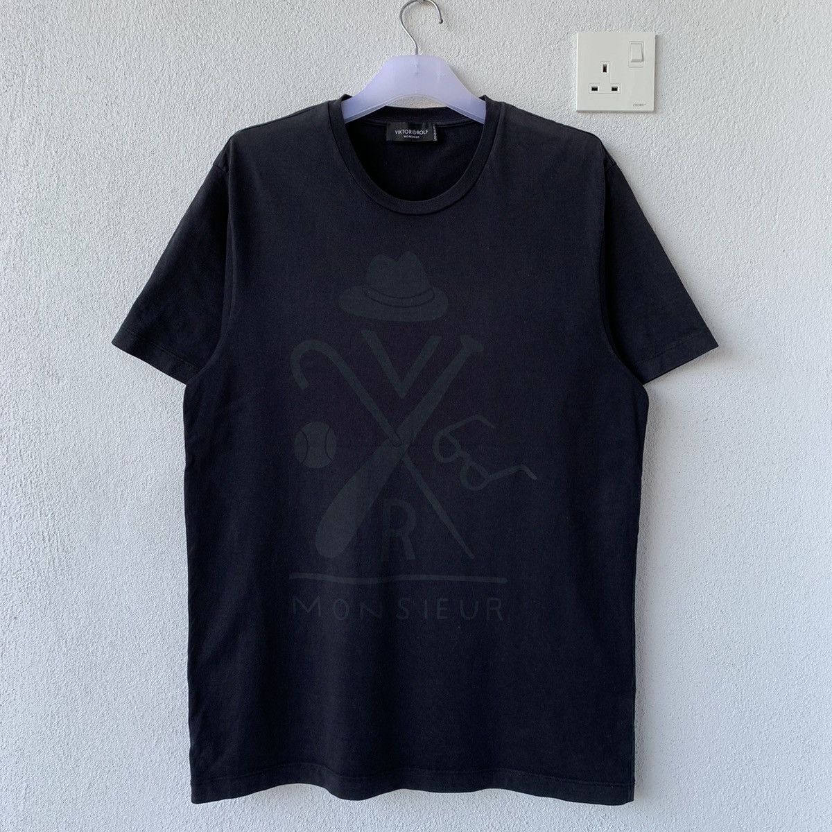 Designer × Viktor & Rolf VIKTOR & ROLF MONSIEUR t shirt spell out big logo.. Size US L / EU 52-54 / 3 - 1 Thumbnail