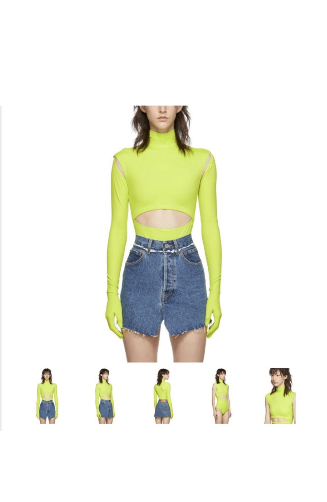Vetements 🔥 Vetements FW19 Runway Detachable gloves neon bodysuit Size S / US 4 / IT 40 - 3 Thumbnail