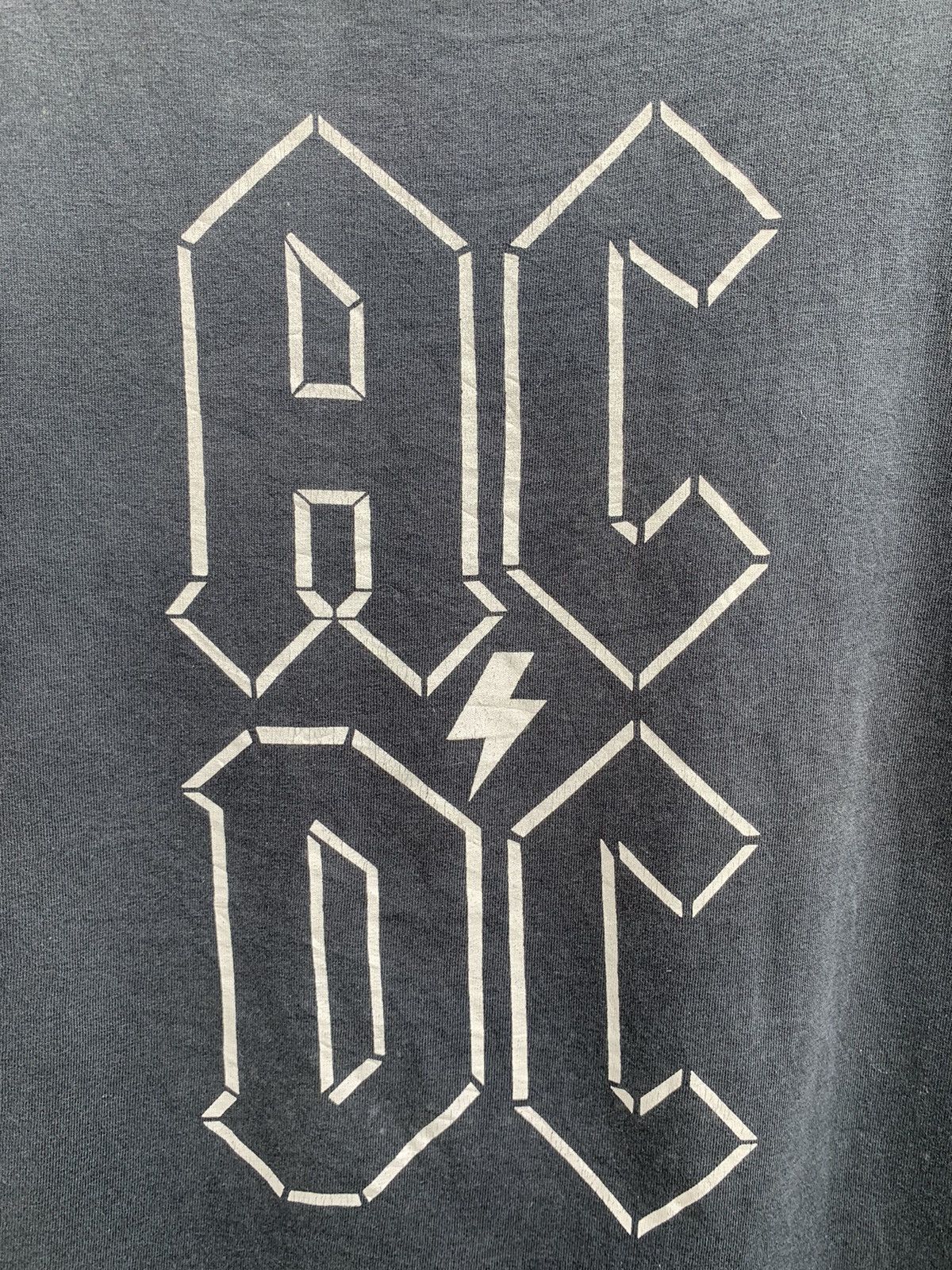 Band Tees × Vintage Distressed AC/DC Faded Made In USA T Shirt Size US M / EU 48-50 / 2 - 10 Thumbnail
