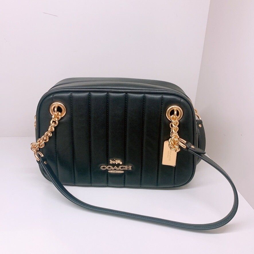 Coach Cammie Chain Shoulder Bag With Linear Quilting