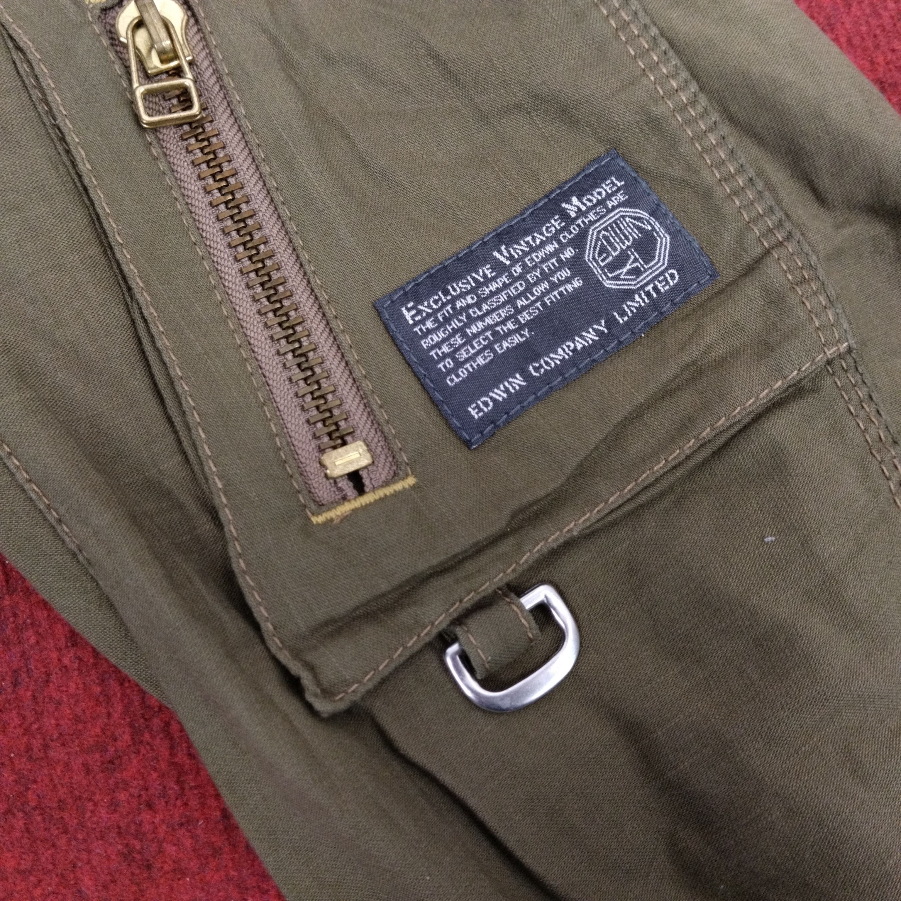 Edwin × Japanese Brand × Vintage EDWIN Japanese Style Cargo Multi Pocket Pants dp1 Size US 32 / EU 48 - 14 Thumbnail