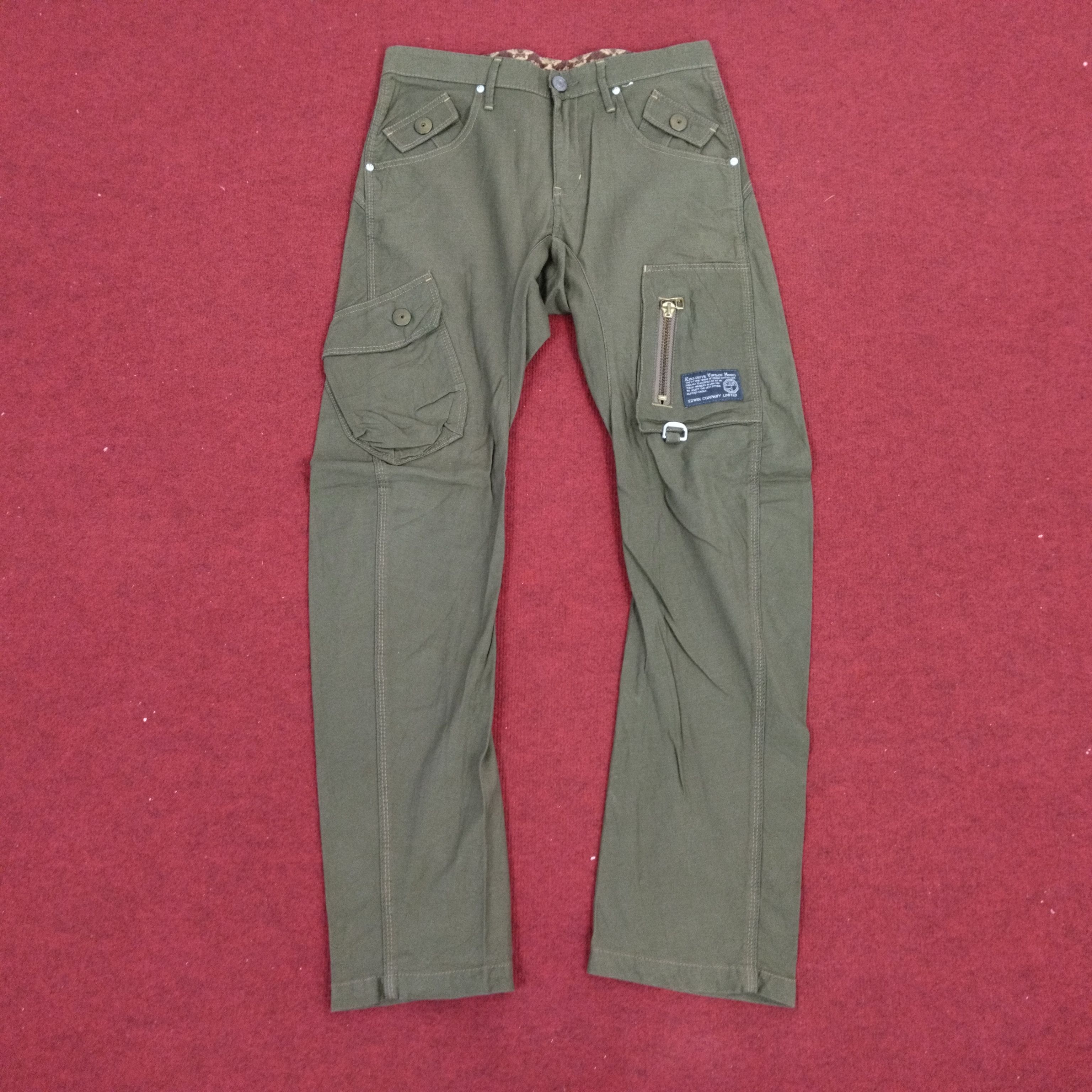 EDWIN Japanese Style Cargo Multi Pocket Vintage Pants