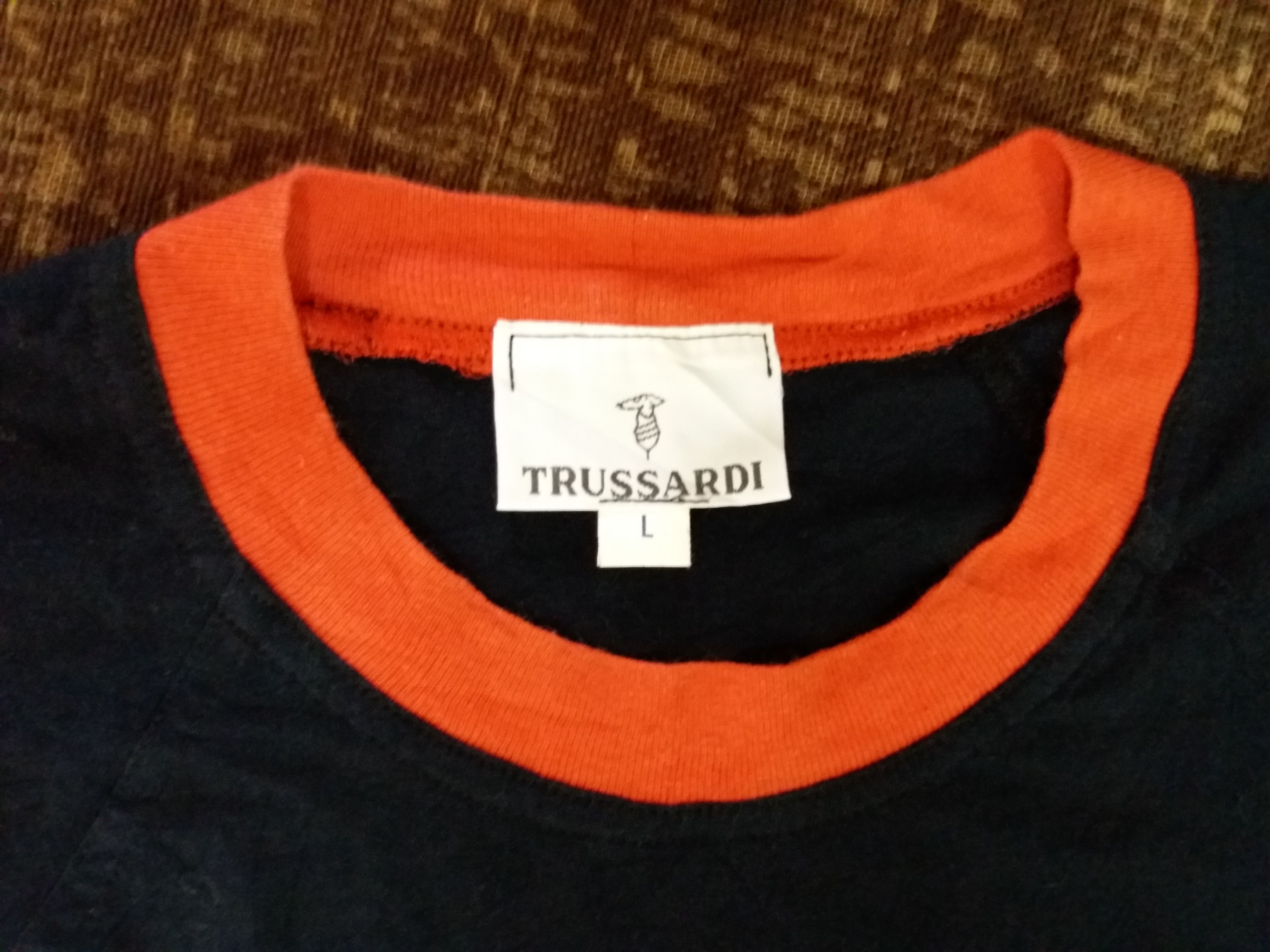 Trussardi Trussardi t-shirt with embroidery colourful big logo Size US L / EU 52-54 / 3 - 5 Thumbnail