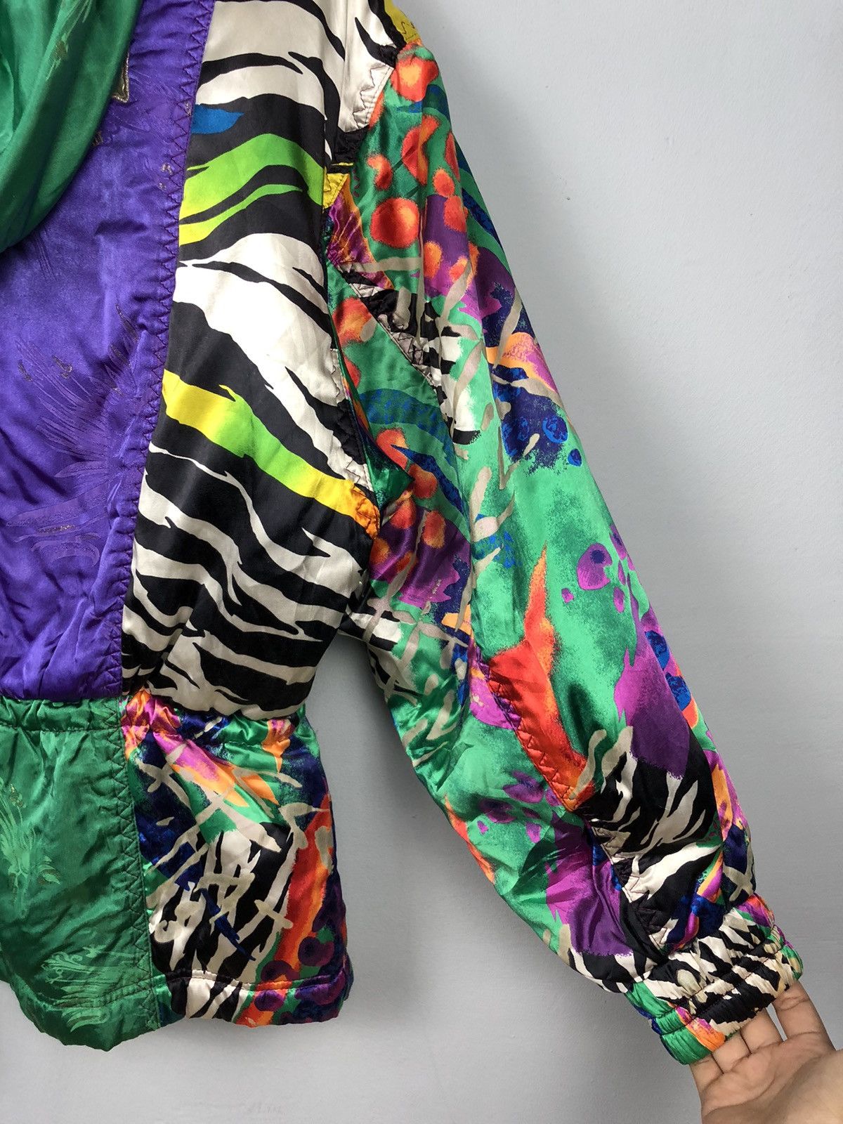 Asics × Vintage 💥Crazy Design💥Vintage 90s Asics Ski Wear Abstract Design Size US L / EU 52-54 / 3 - 7 Thumbnail