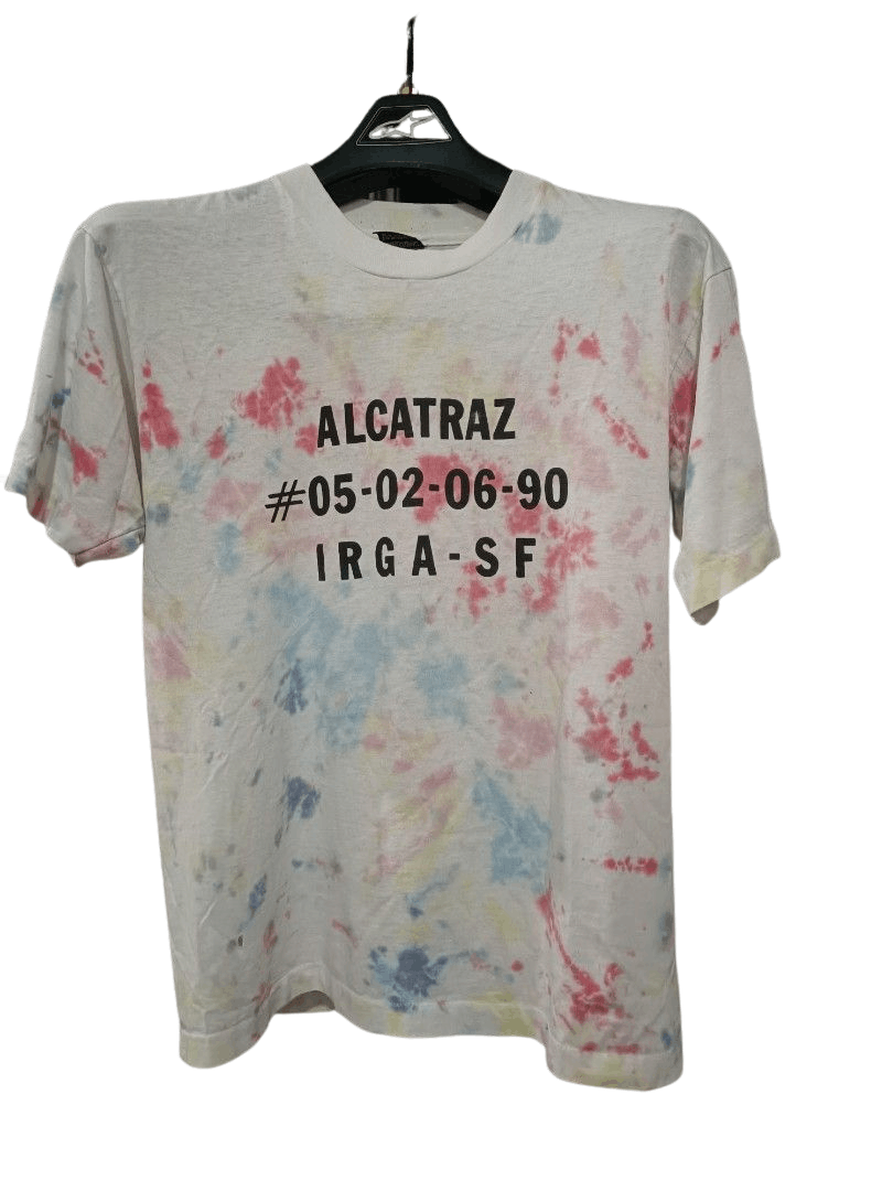 Fruit Of The Loom × Vintage Vintage 90s Alcatraz prison tie dye shirt Size US M / EU 48-50 / 2 - 1 Thumbnail