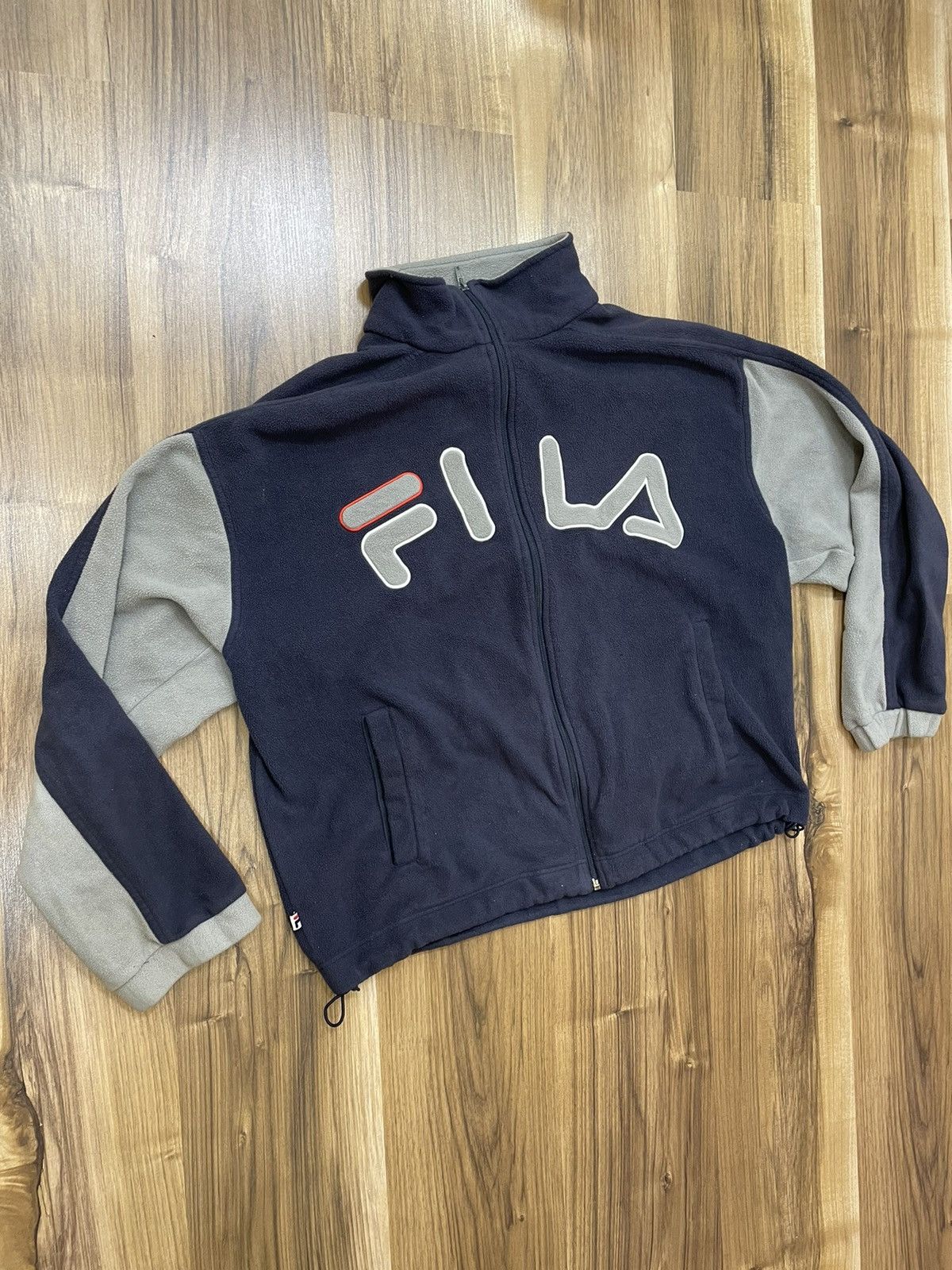 Fila × Vintage Vintage Fila Fleece Zip Sweater Big Logo Size Xl Streetwear Size US XL / EU 56 / 4 - 6 Thumbnail