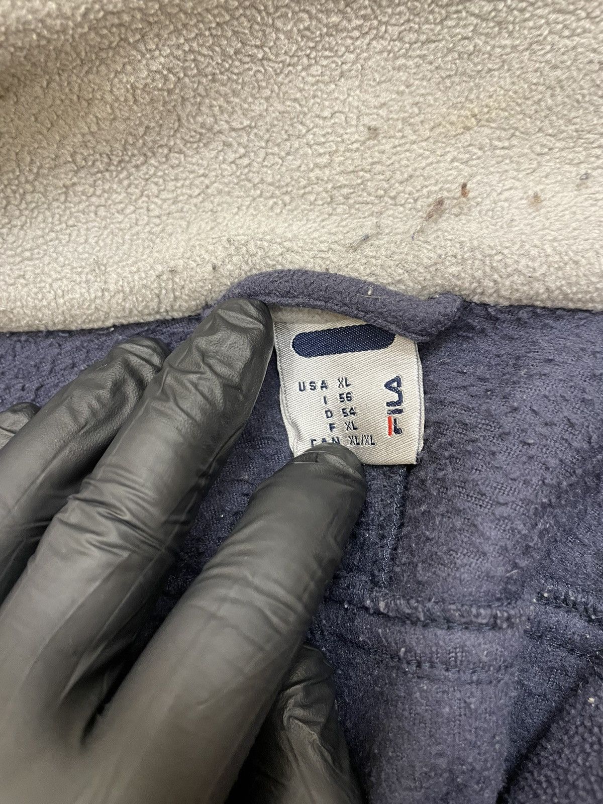 Fila × Vintage Vintage Fila Fleece Zip Sweater Big Logo Size Xl Streetwear Size US XL / EU 56 / 4 - 18 Thumbnail