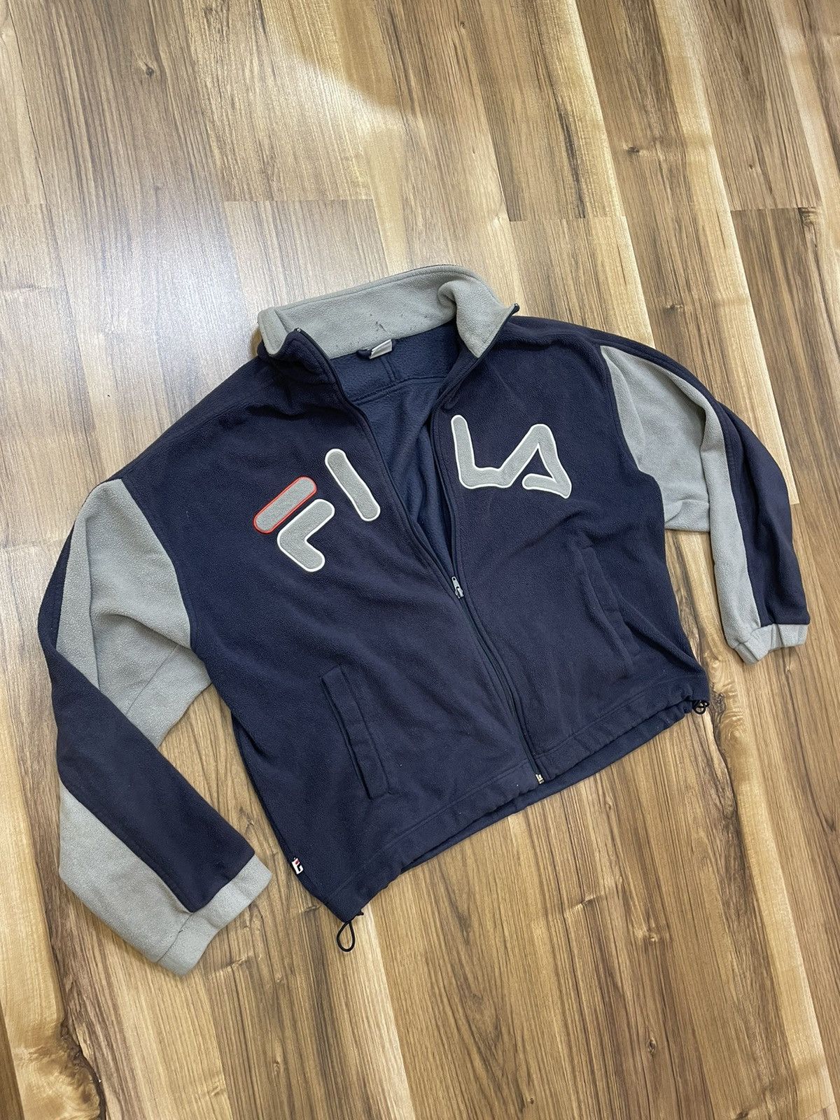 Fila × Vintage Vintage Fila Fleece Zip Sweater Big Logo Size Xl Streetwear Size US XL / EU 56 / 4 - 5 Thumbnail