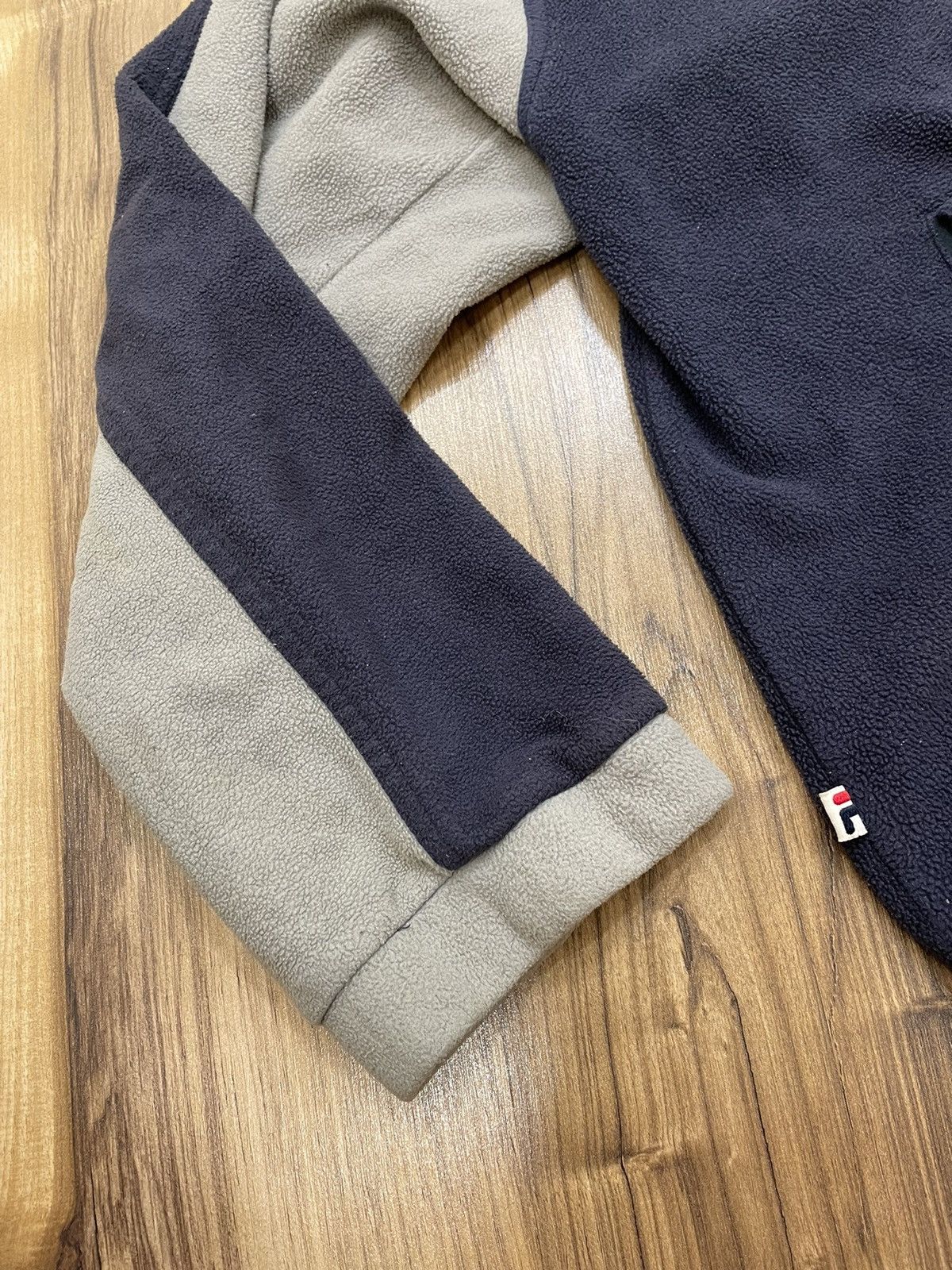 Fila × Vintage Vintage Fila Fleece Zip Sweater Big Logo Size Xl Streetwear Size US XL / EU 56 / 4 - 9 Thumbnail