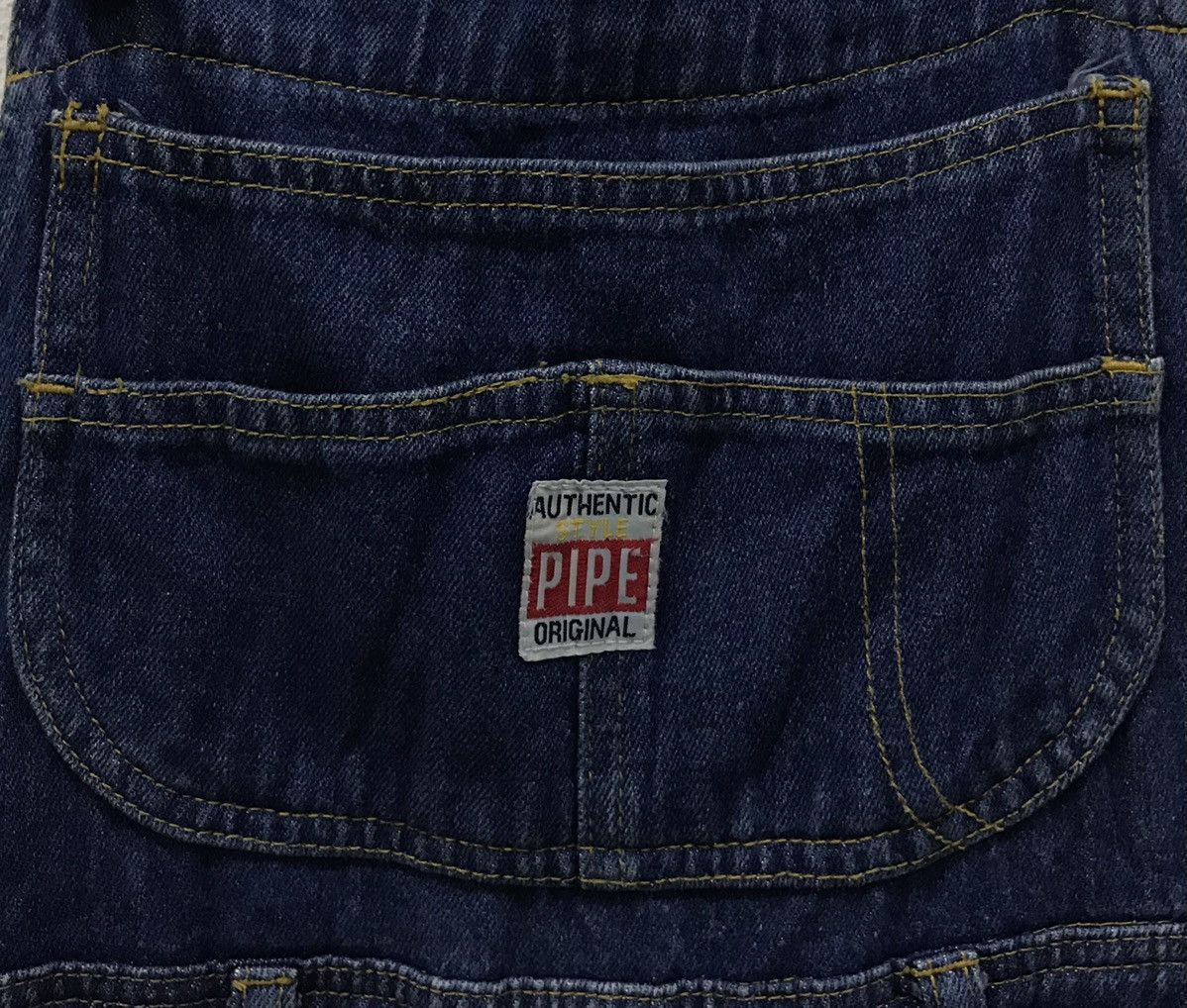 Japanese Brand AUTHENTIC STYLE PIPE ORIGINAL OVERALLS Size US 29 - 5 Thumbnail