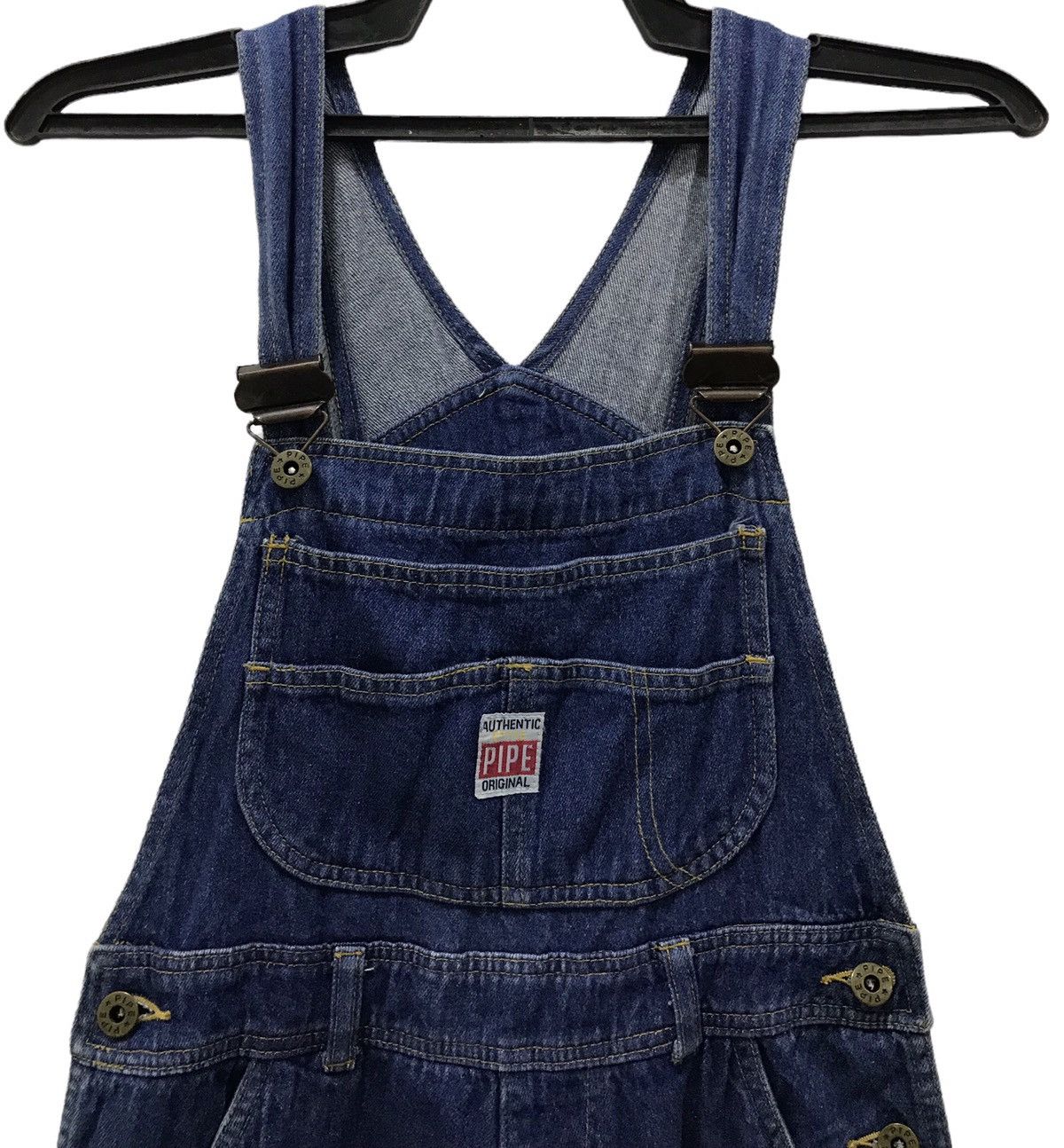 Japanese Brand AUTHENTIC STYLE PIPE ORIGINAL OVERALLS Size US 29 - 3 Thumbnail