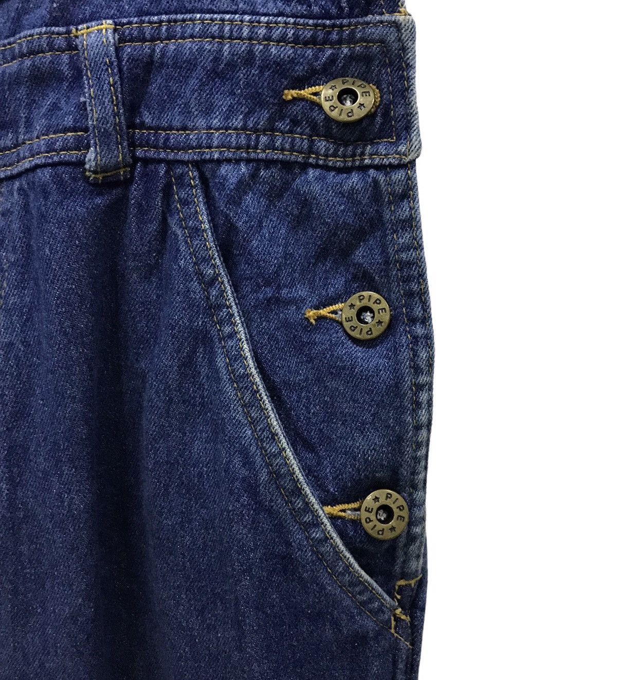 Japanese Brand AUTHENTIC STYLE PIPE ORIGINAL OVERALLS Size US 29 - 8 Thumbnail