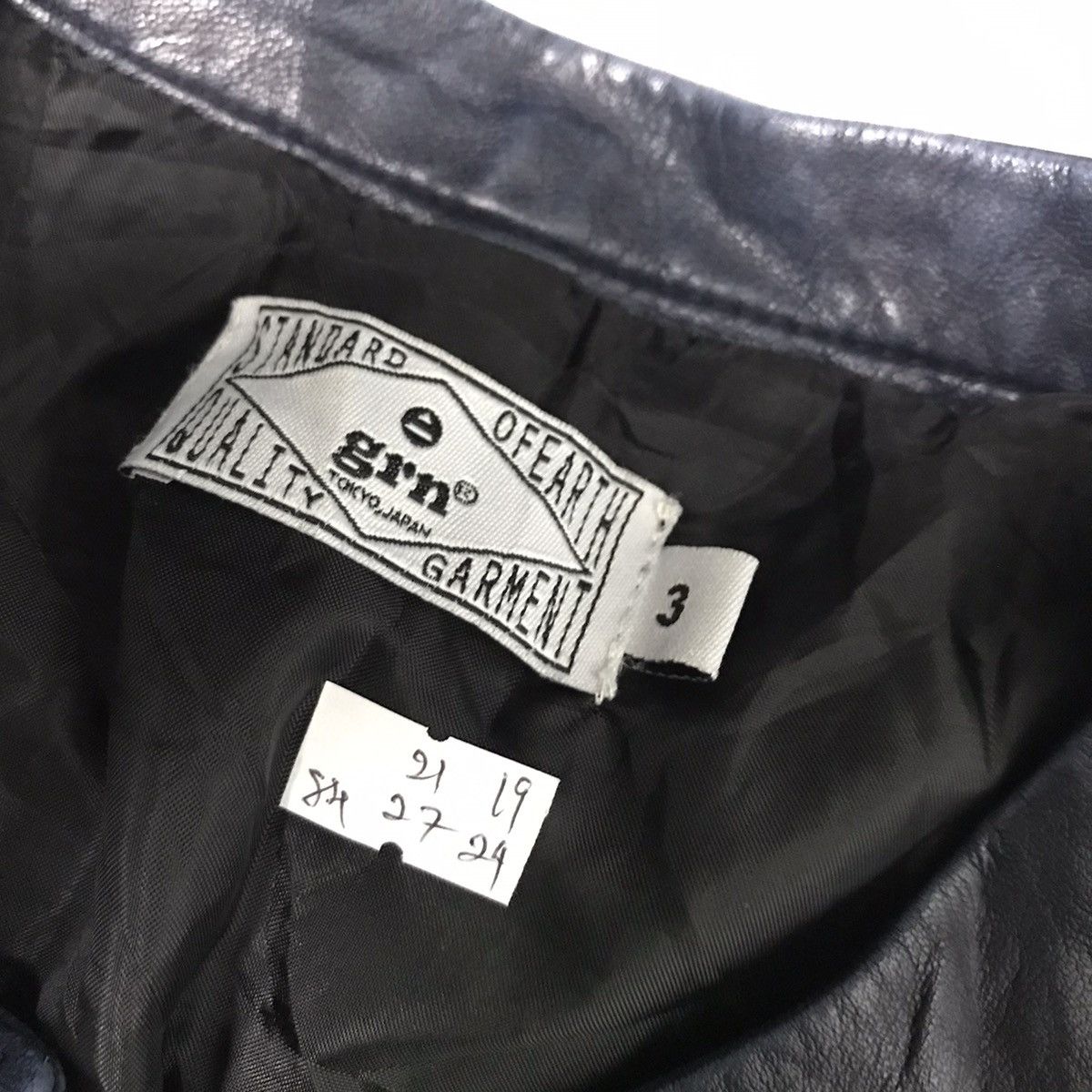 GRN GRN TOKYO JAPAN LEATHER JACKET BIKER STYLE JACKET Size US L / EU 52-54 / 3 - 12 Thumbnail