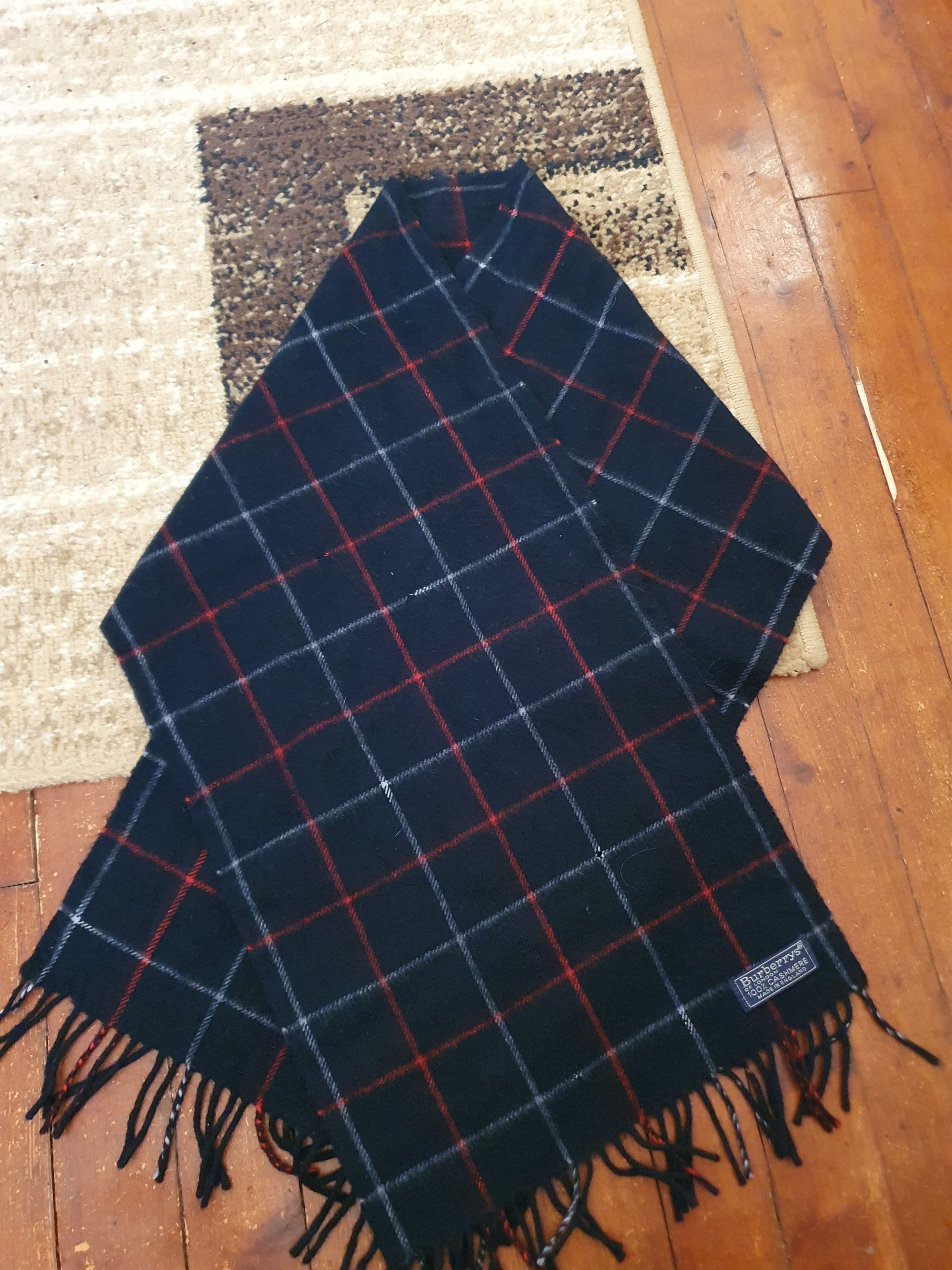 Store Burberry London Cashmere Scarf Blue