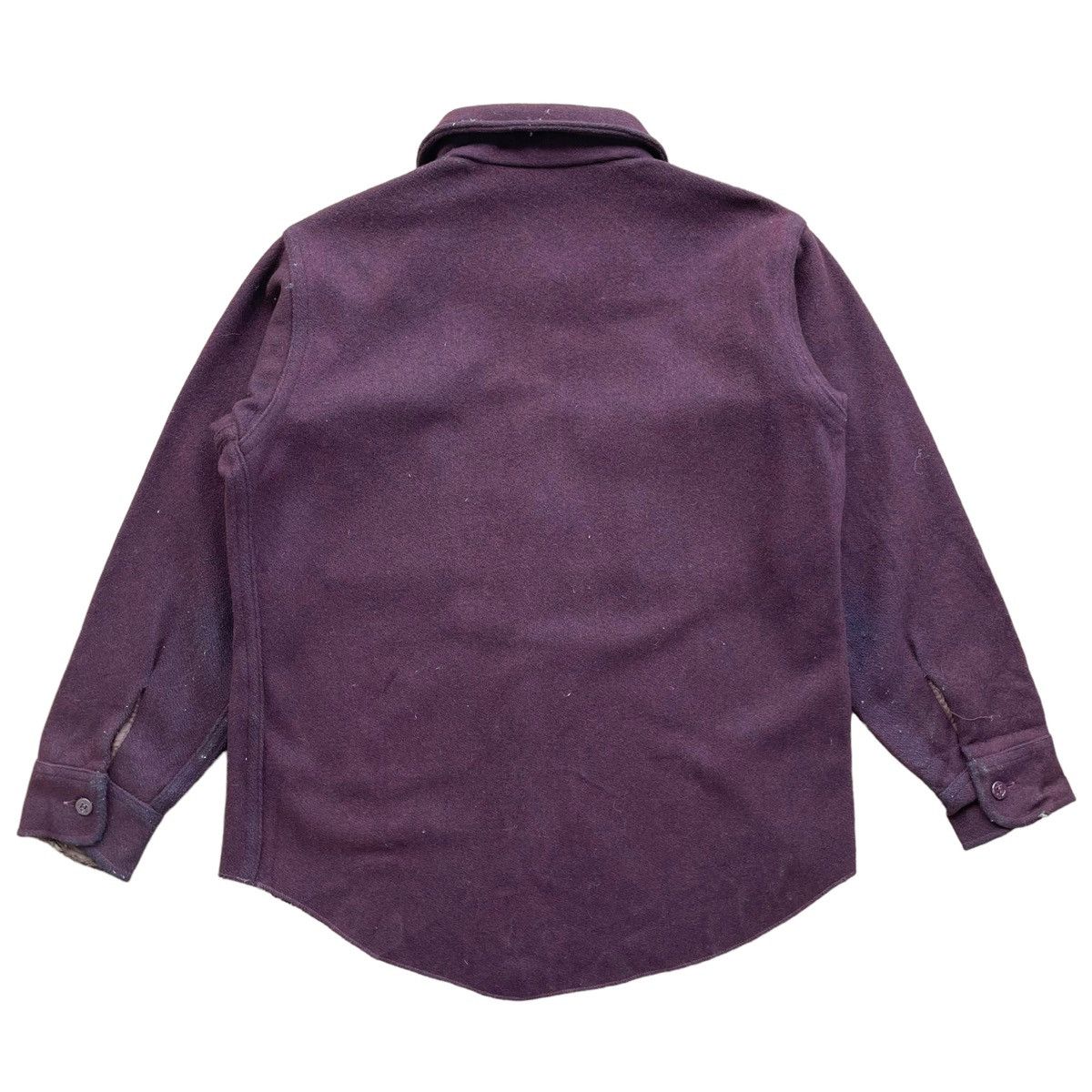 The Workers Club × Vintage 💥 60s PETERS WHALERS MEN CLASSIC WOOL BUTTON SHIRT Size US M / EU 48-50 / 2 - 8 Thumbnail