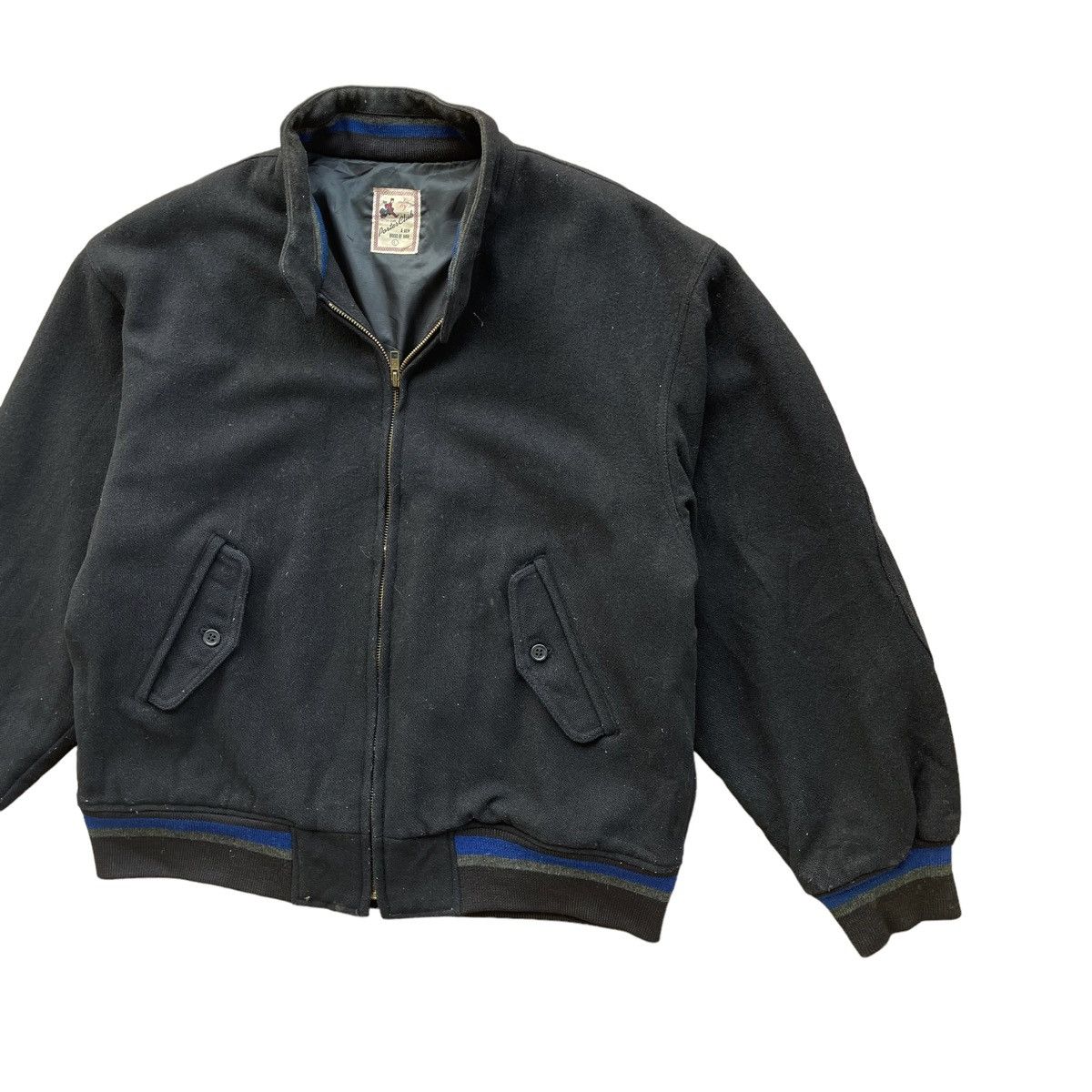 Japanese Brand × Porter 💥 90s PORTER CLUB JAPAN WOOL BOXY BOMBER JACKET Size US L / EU 52-54 / 3 - 3 Thumbnail