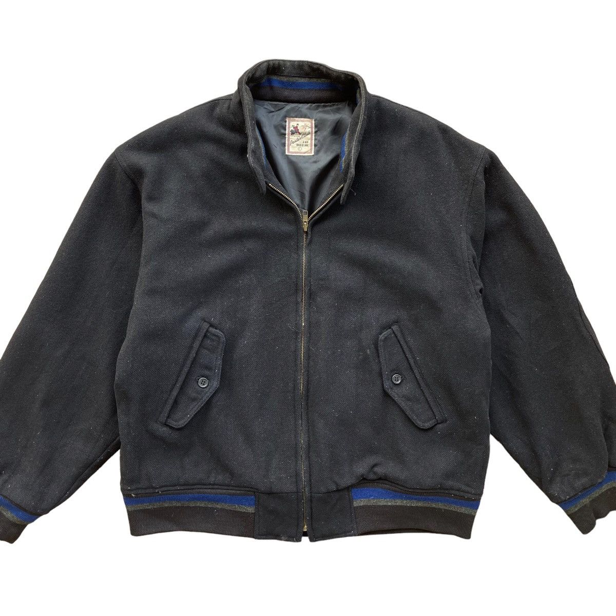 Japanese Brand × Porter 💥 90s PORTER CLUB JAPAN WOOL BOXY BOMBER JACKET Size US L / EU 52-54 / 3 - 5 Thumbnail